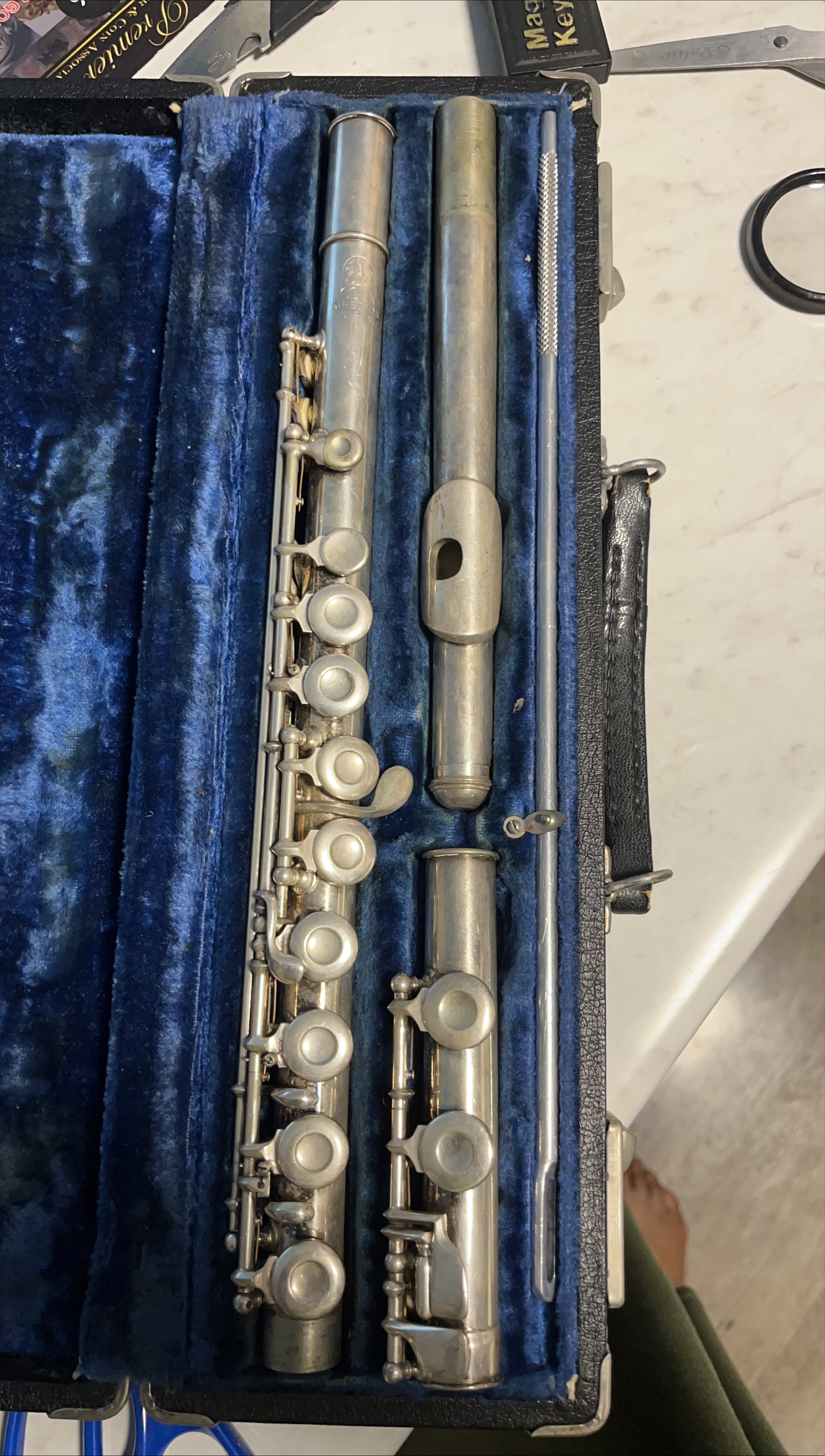 Vintage Flute with Case thumbnail