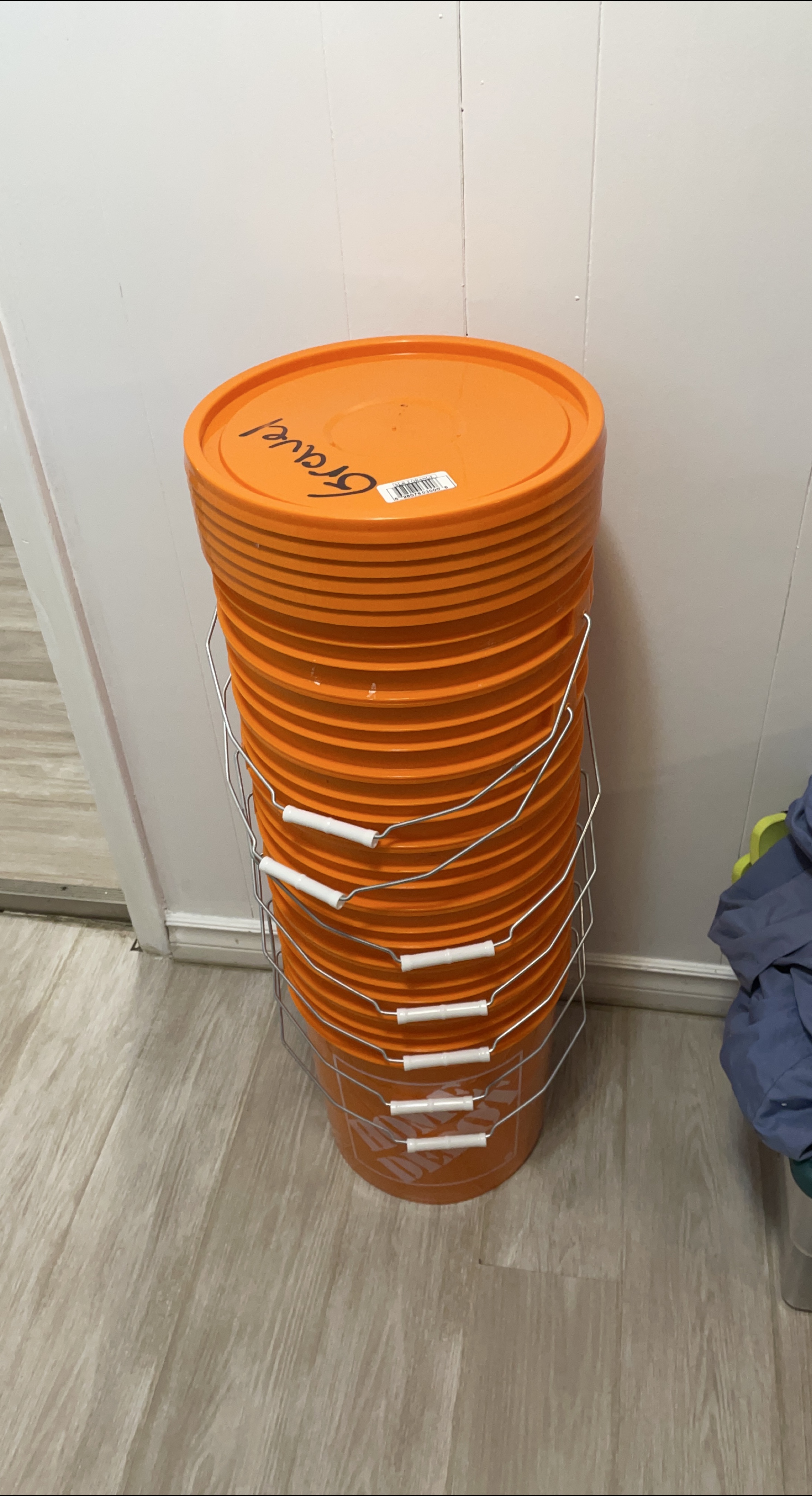 Home Depot Orange Buckets 5 Gallon