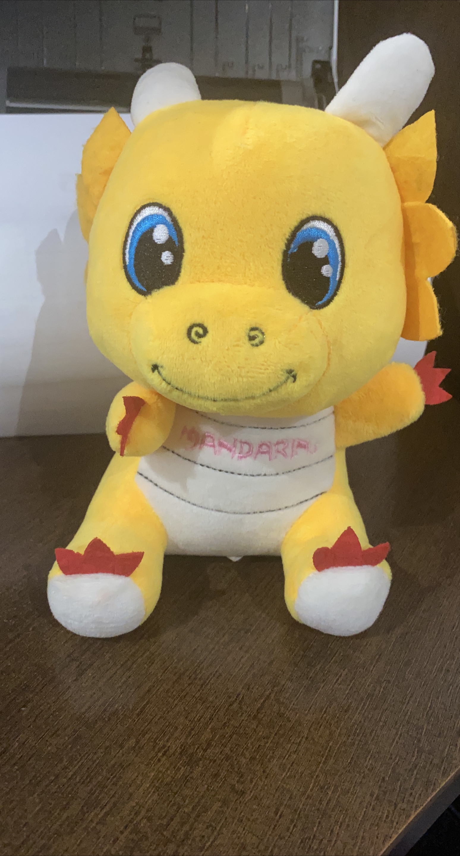 Mandarin Dragon Plush Toy - Yellow thumbnail