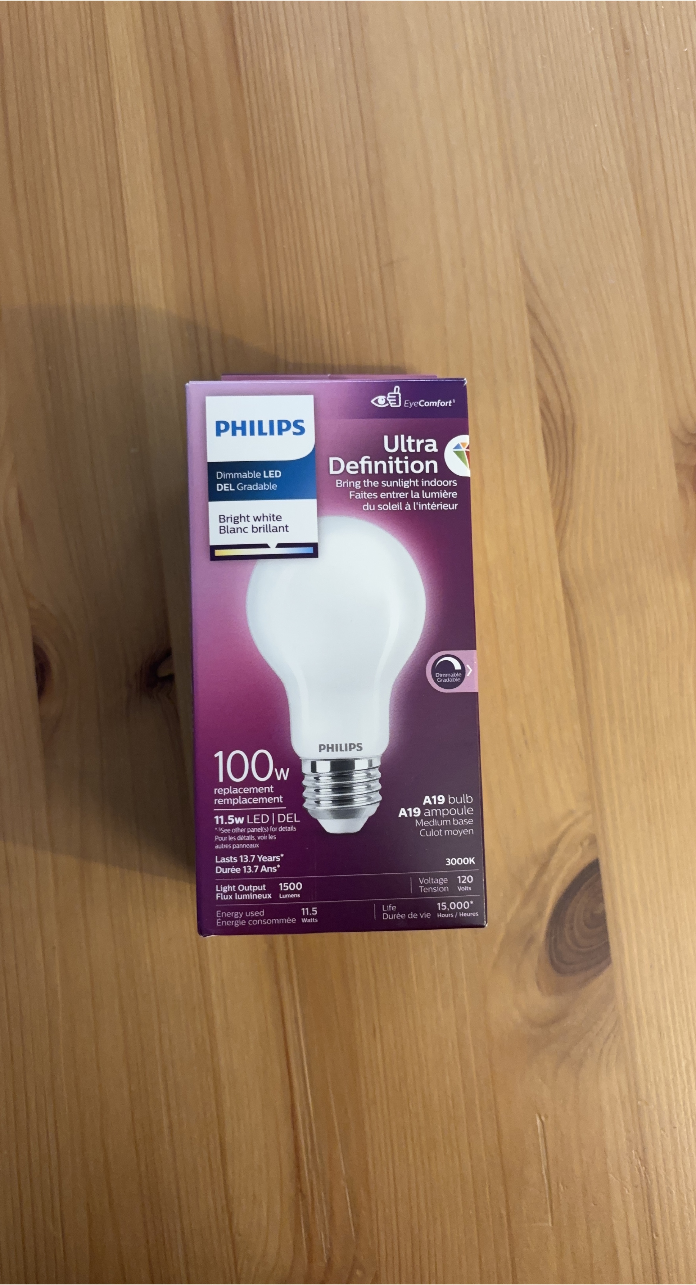 Philips Ultra Definition 100W Dimmable LED Bulb - New thumbnail