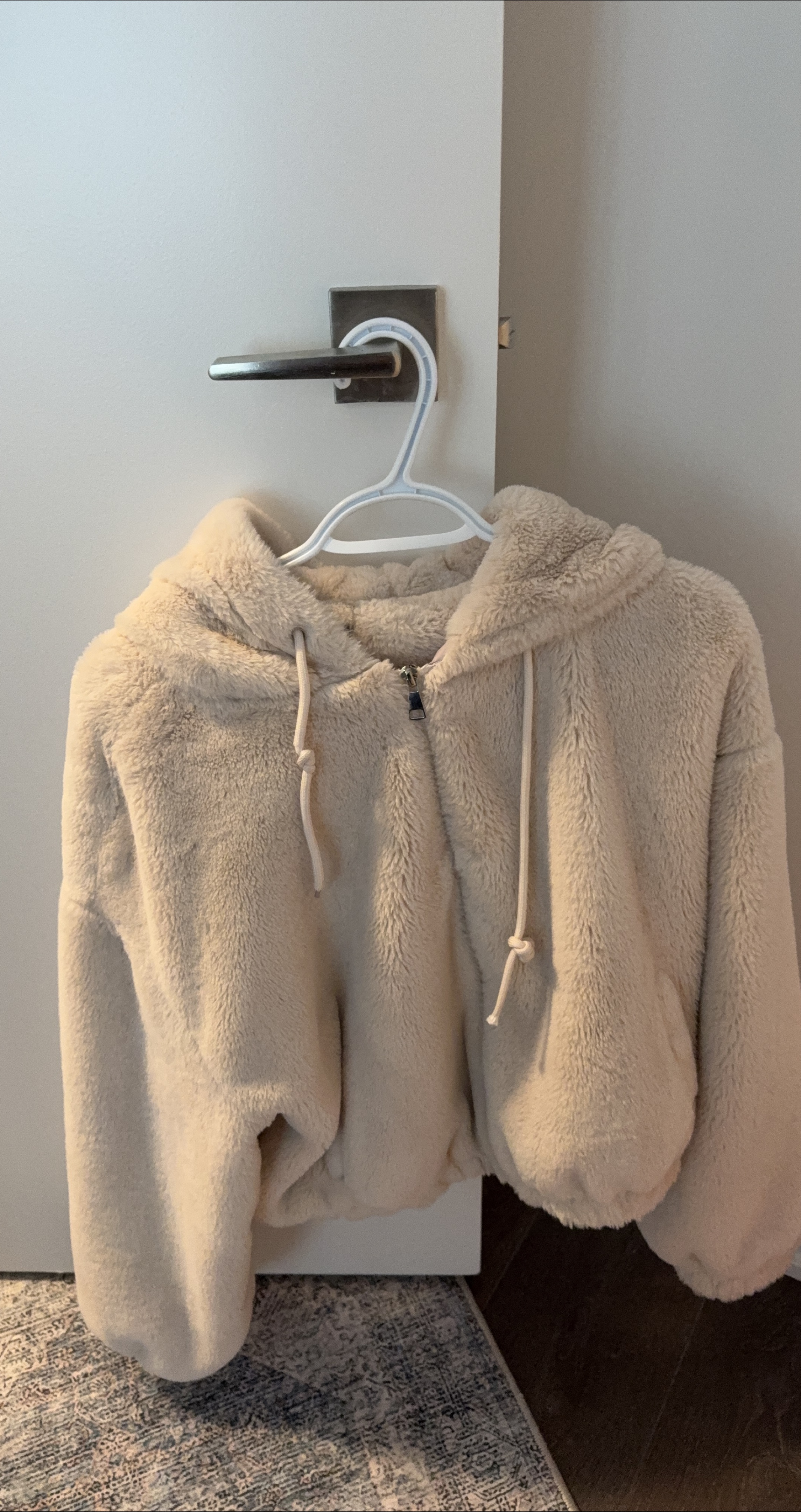 Fuzzy Cream Hoodie thumbnail