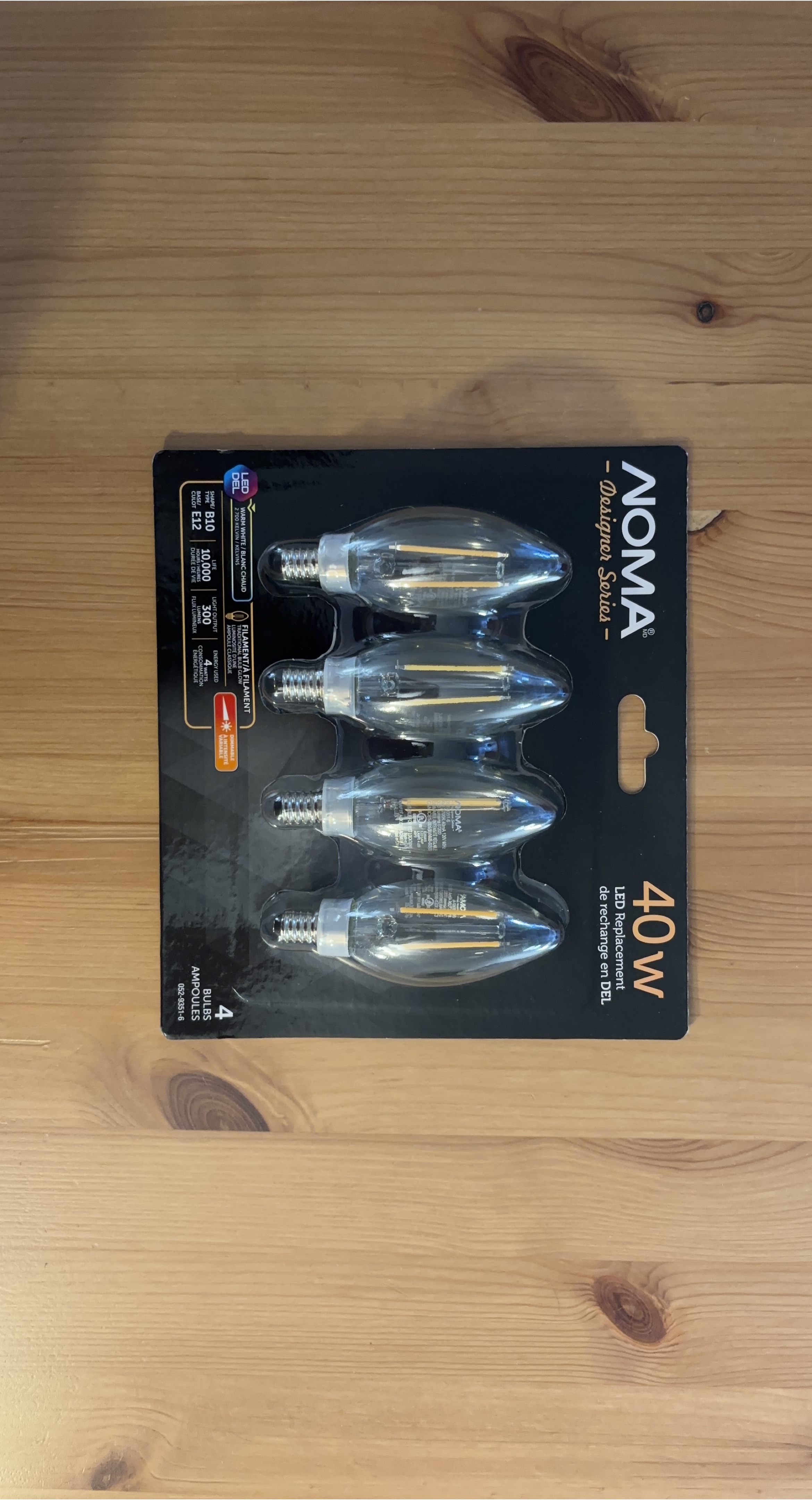 NOMA Designer Series 40W LED Light Bulbs - New thumbnail