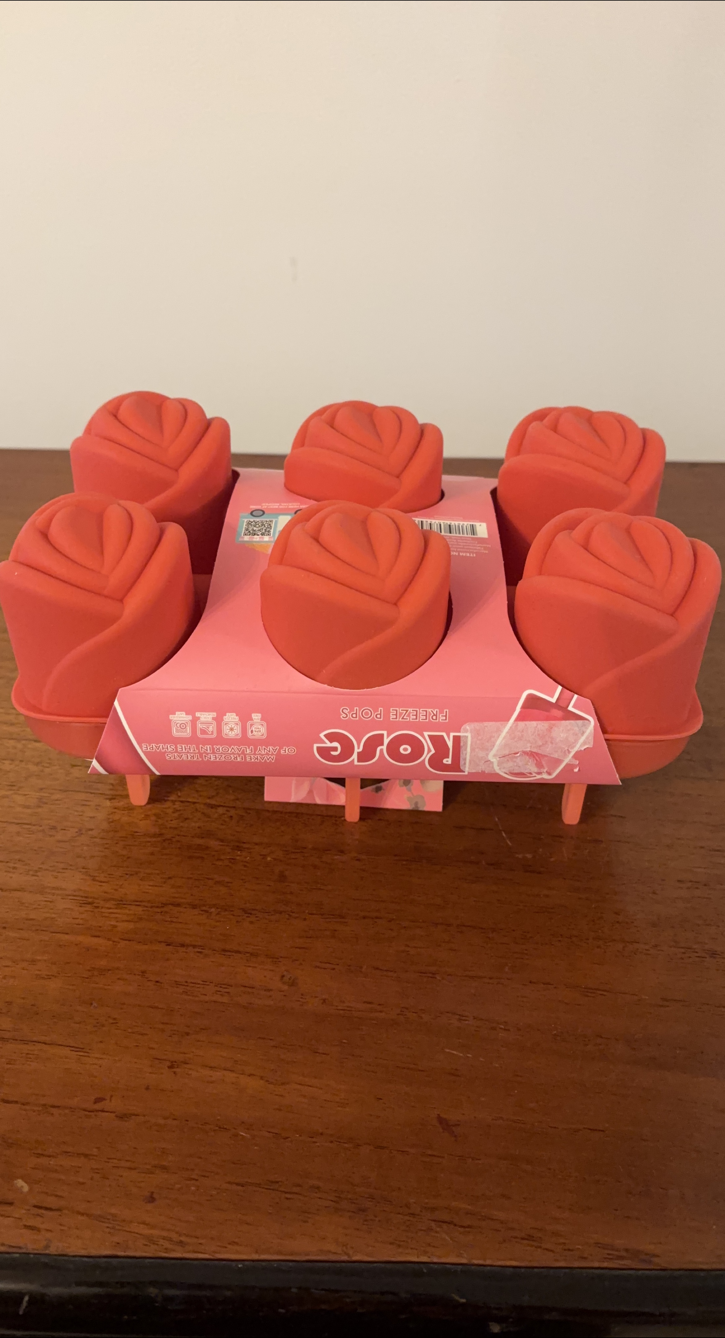 CWC Rose Silicon Freeze Pops - 6 Piece Set- New in Package thumbnail