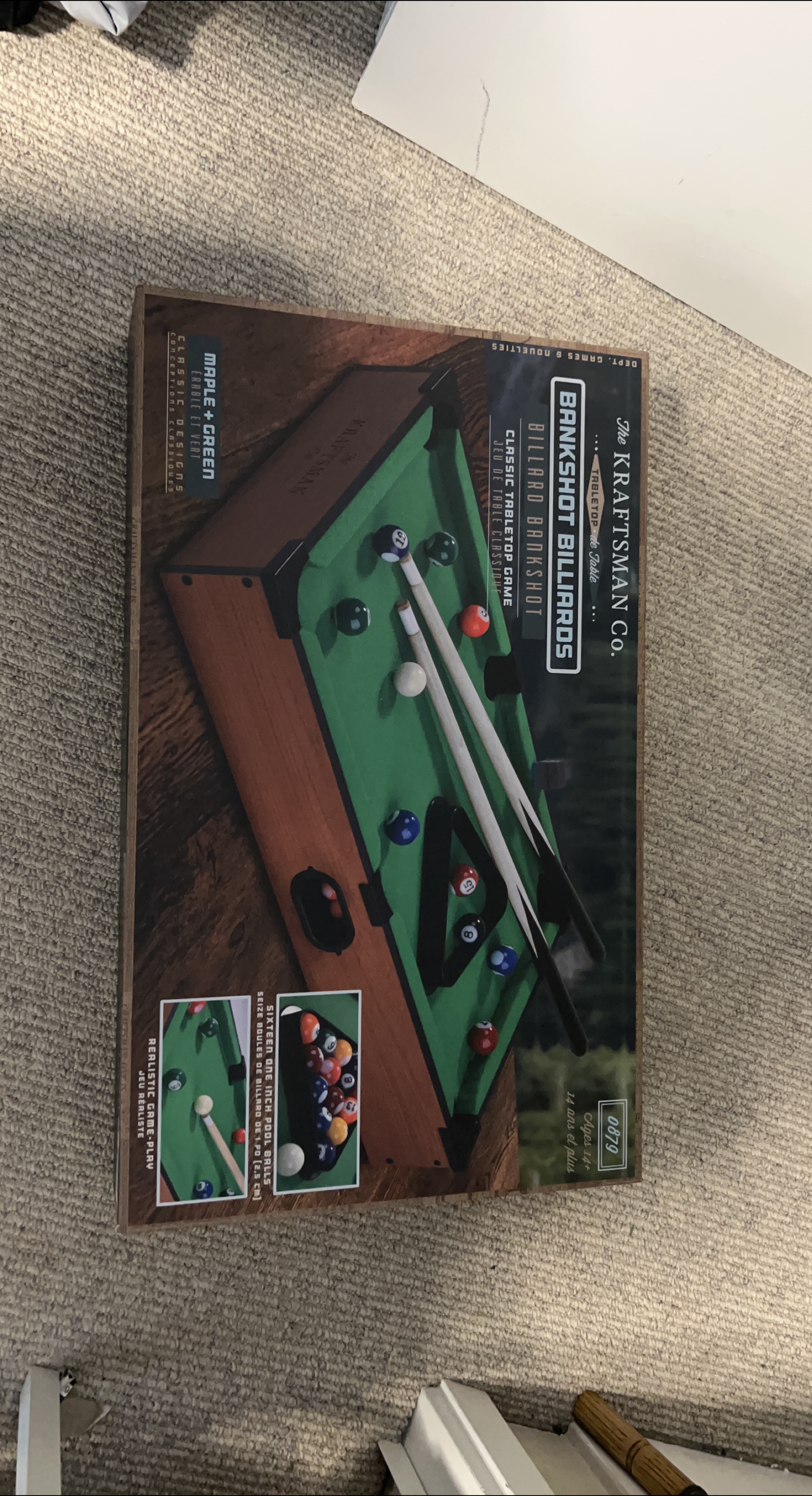 The Kraftsman Co. Bankshot Billiards Tabletop Game thumbnail