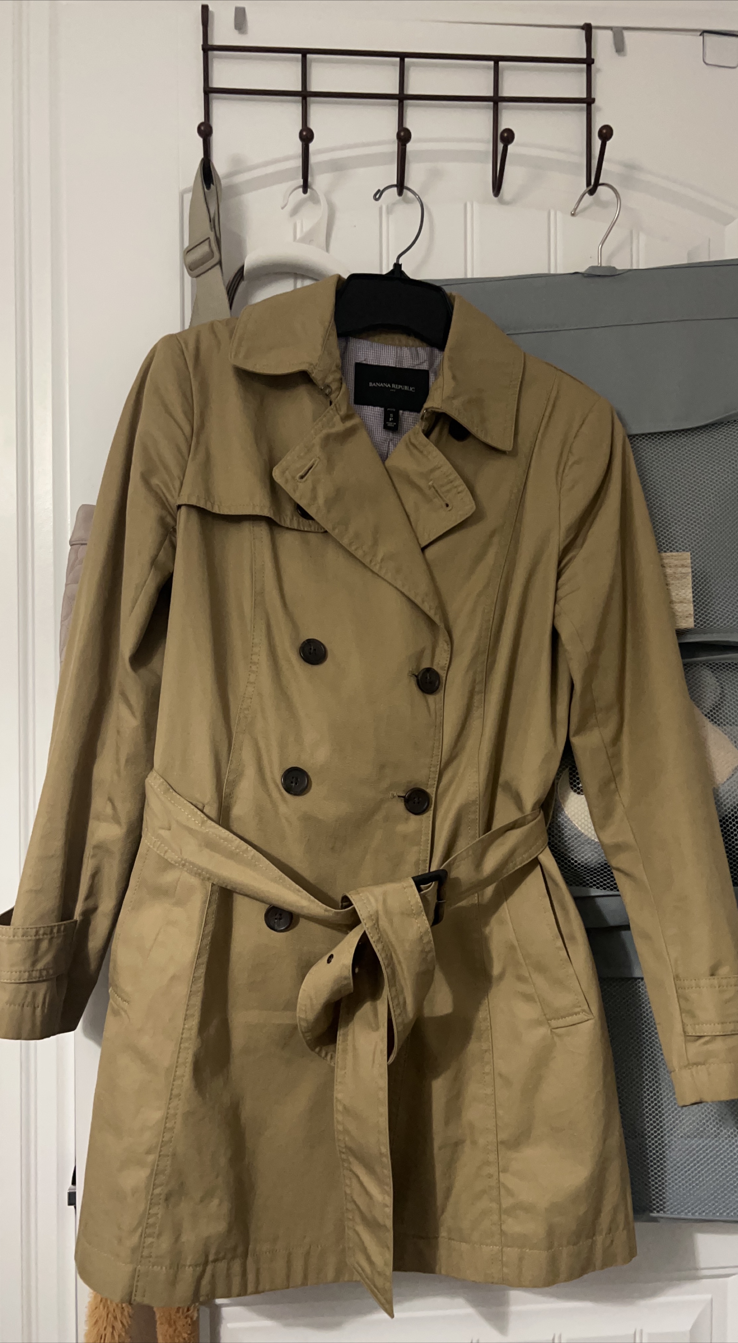 Banana Republic Trench Coat, Size 2 image indicator(1)