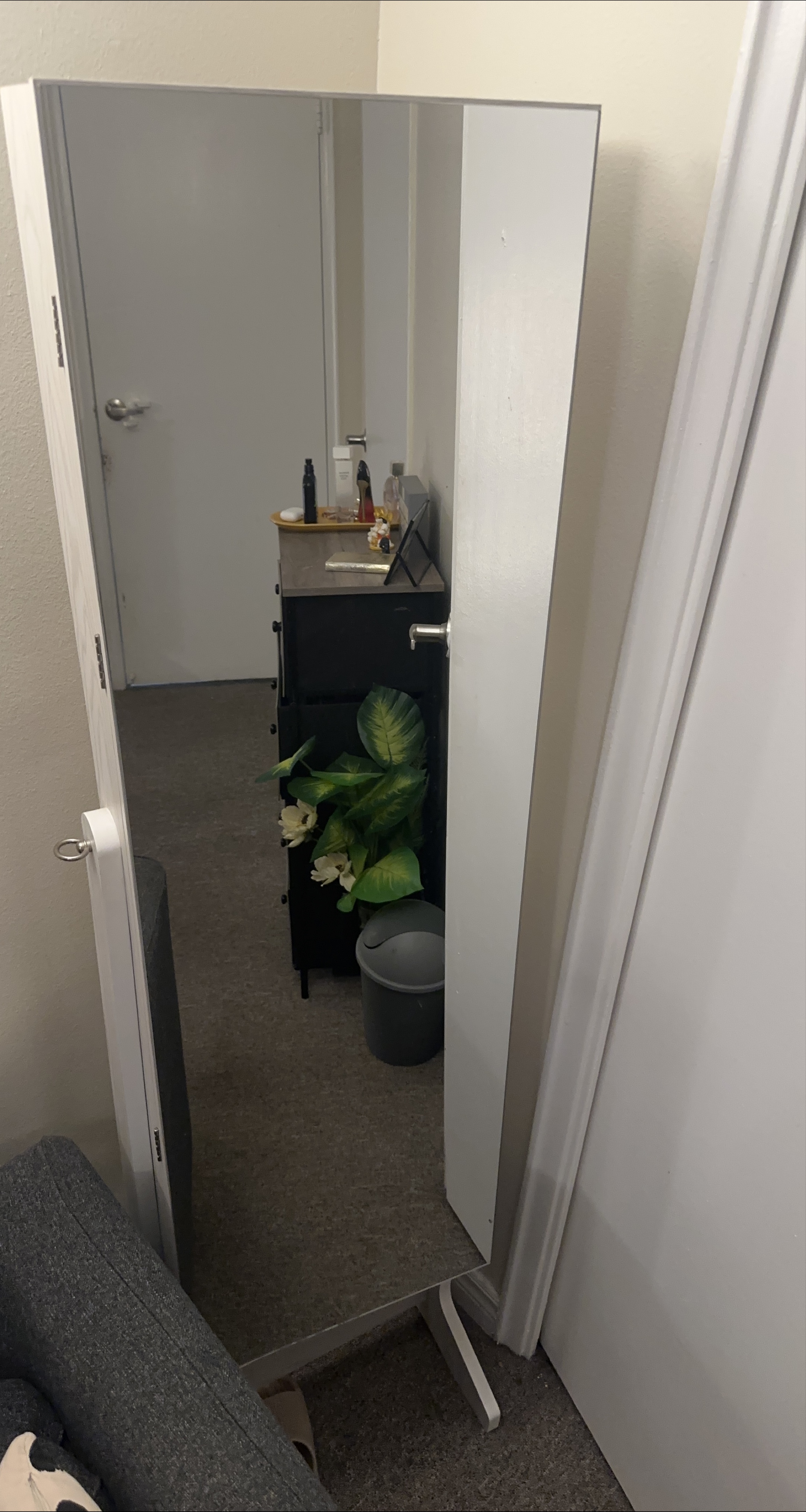 Full length mirror with jewellery cabinet(MOVE OUT SALE)