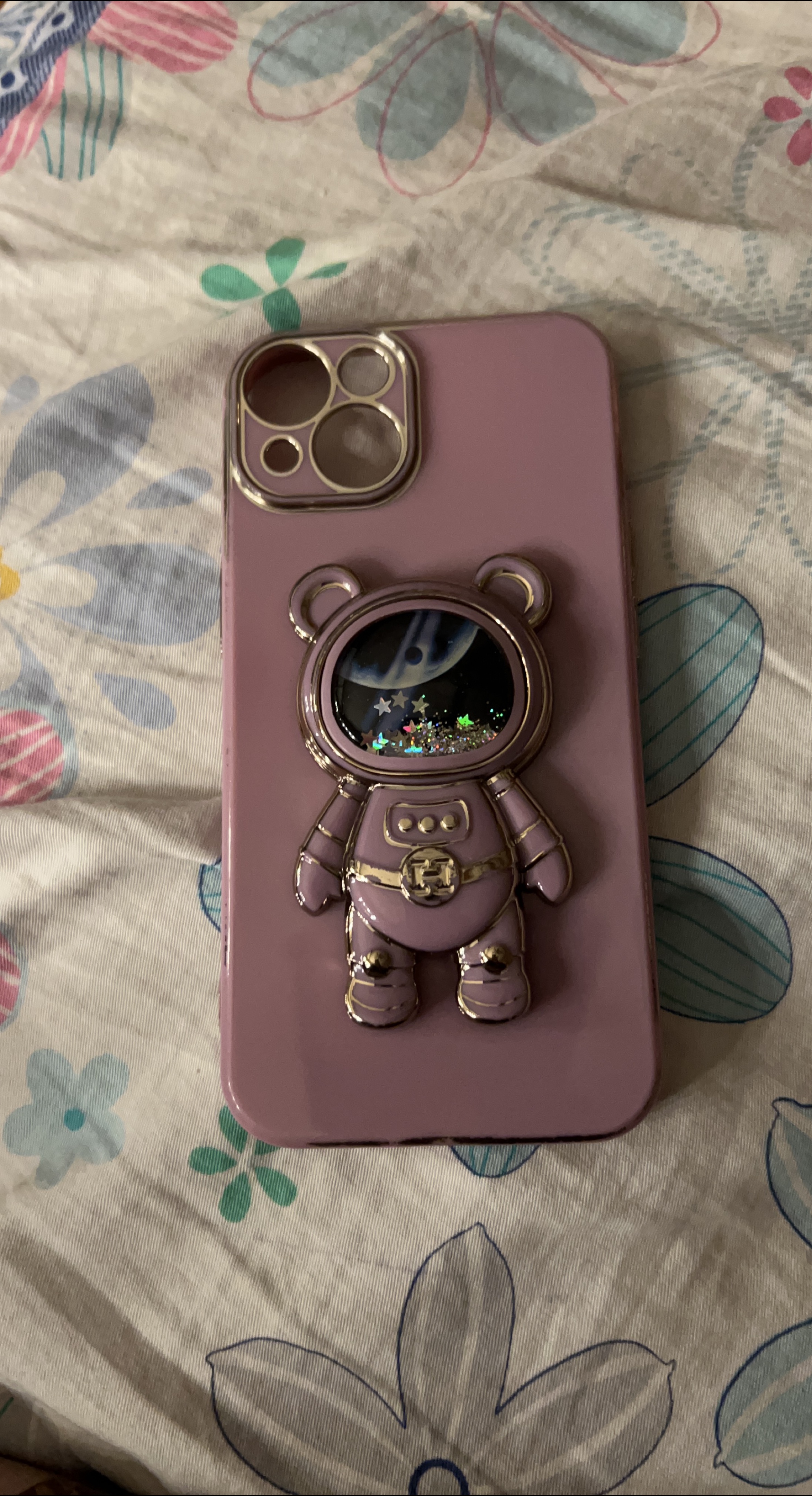 Purple Astronaut iPhone Case thumbnail
