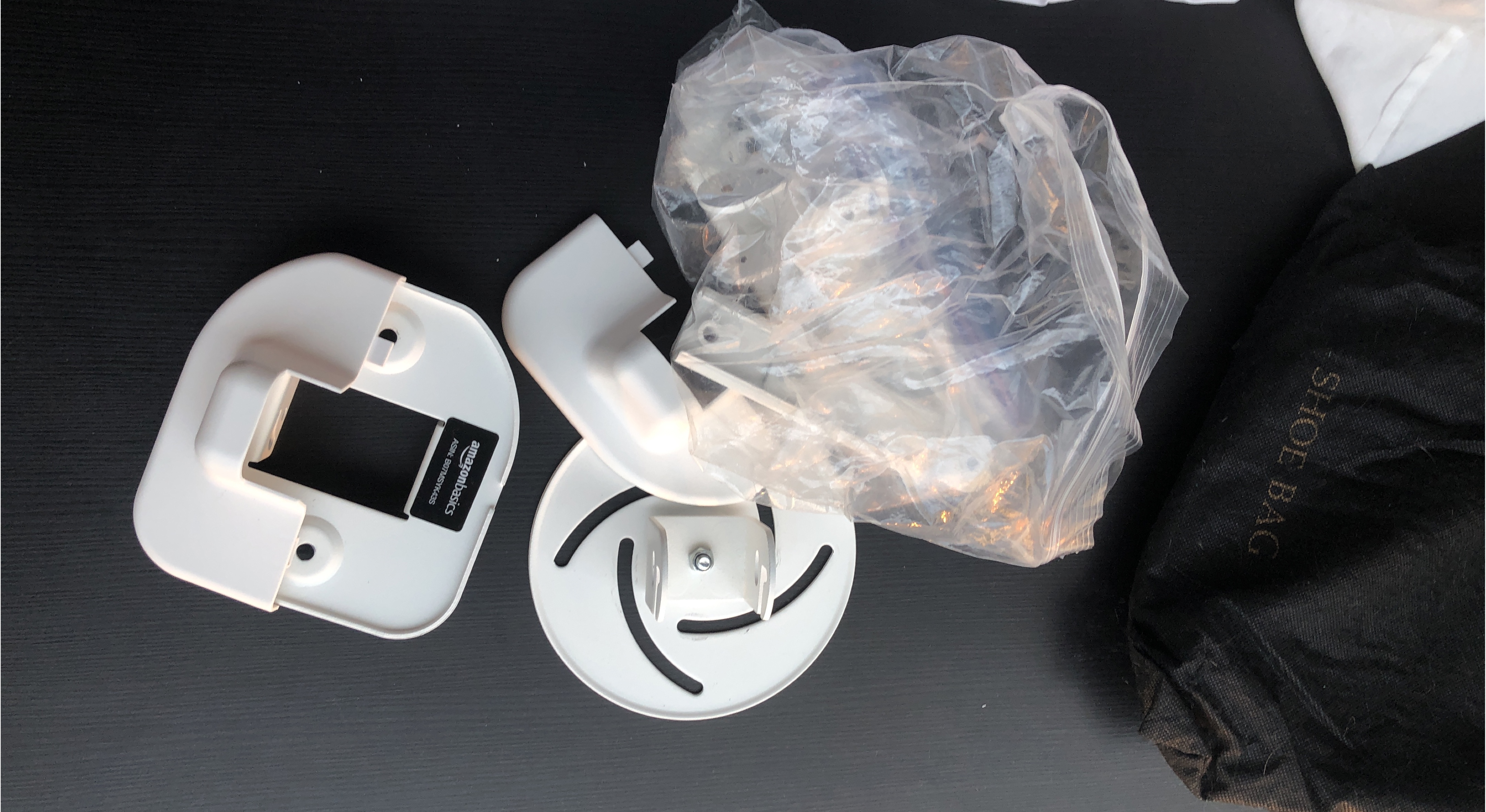 AmazonBasics White Ceiling Fan Mounting Bracket - New thumbnail