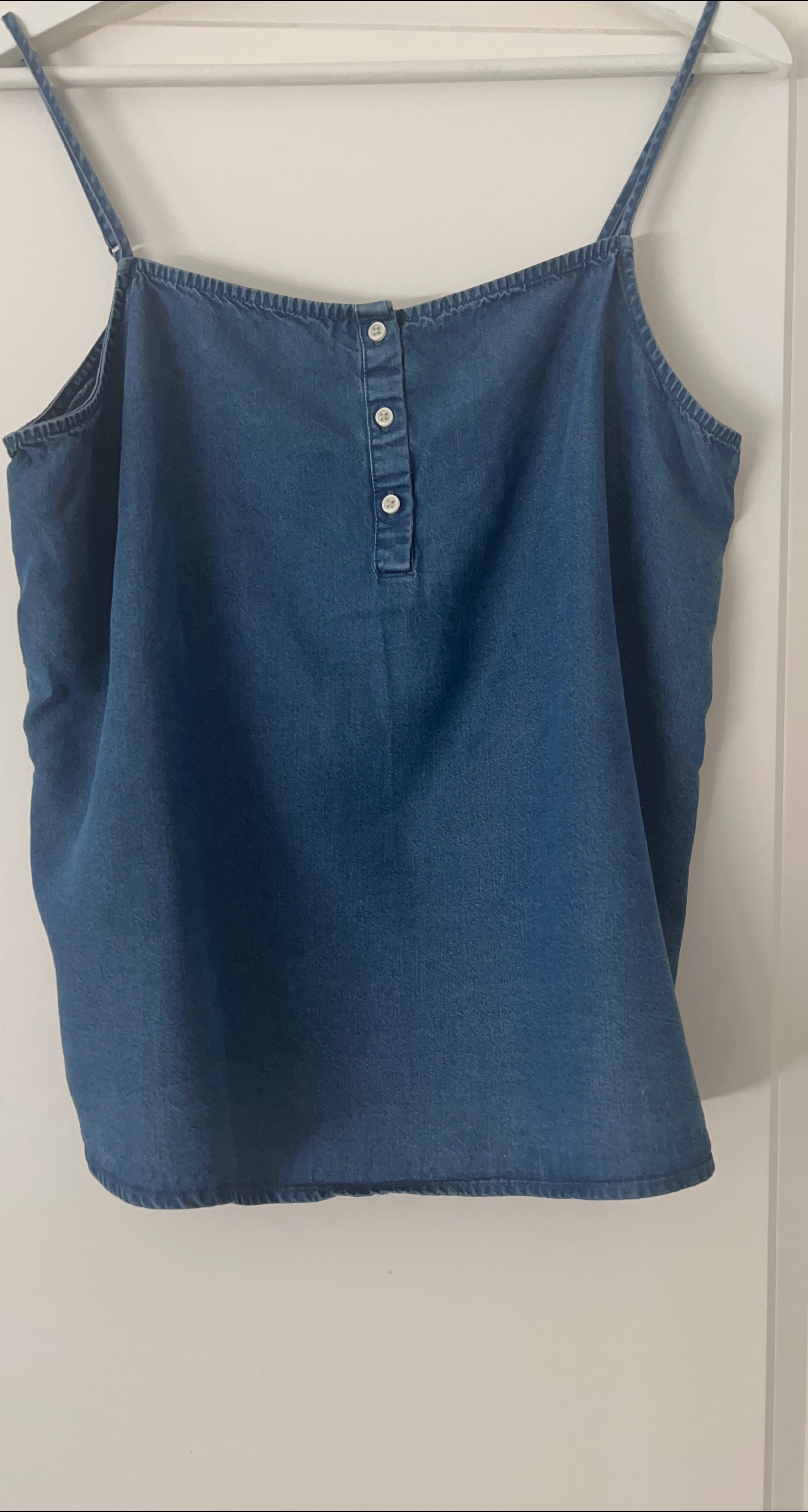 GAP Blue Denim Tank Top - Medium thumbnail