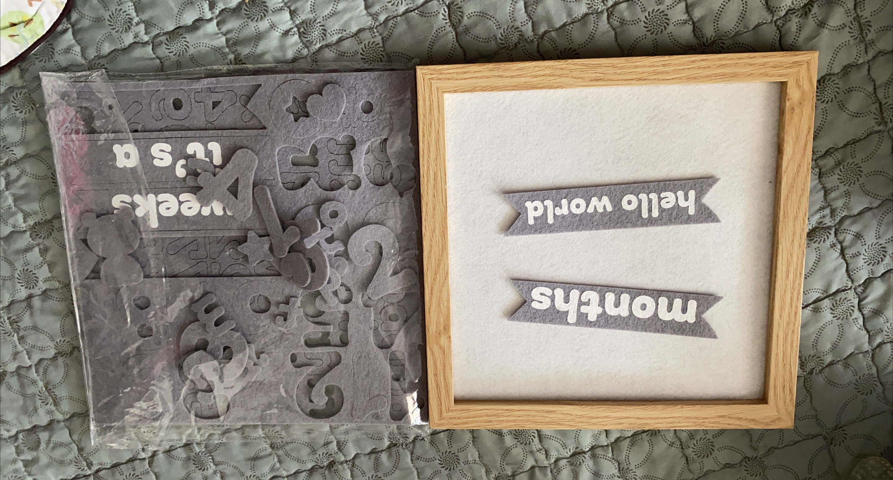 Baby Milestone Felt Letter Board - New in Package! thumbnail