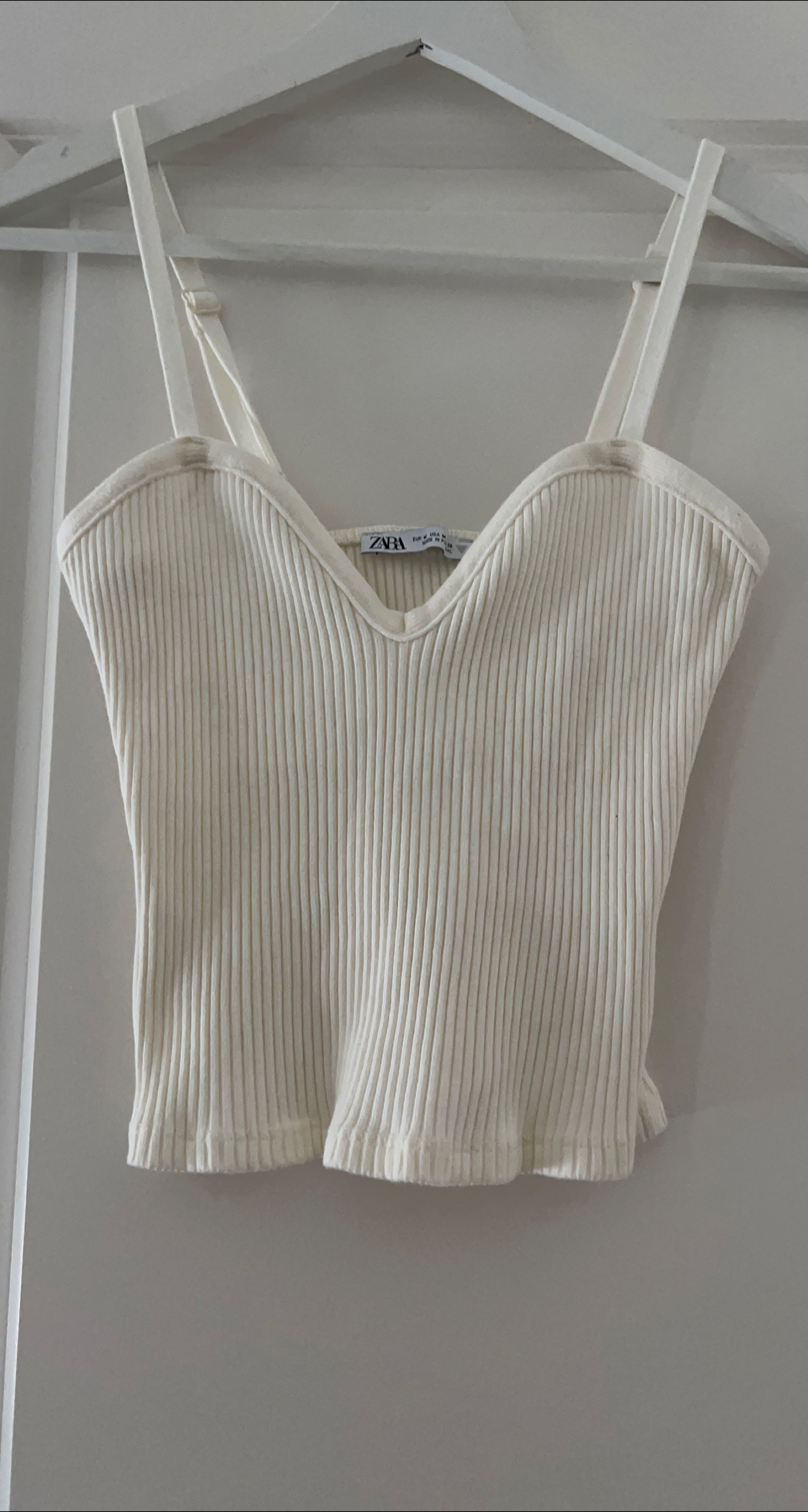 Zara Ribbed Knit Tank Top - Size M thumbnail