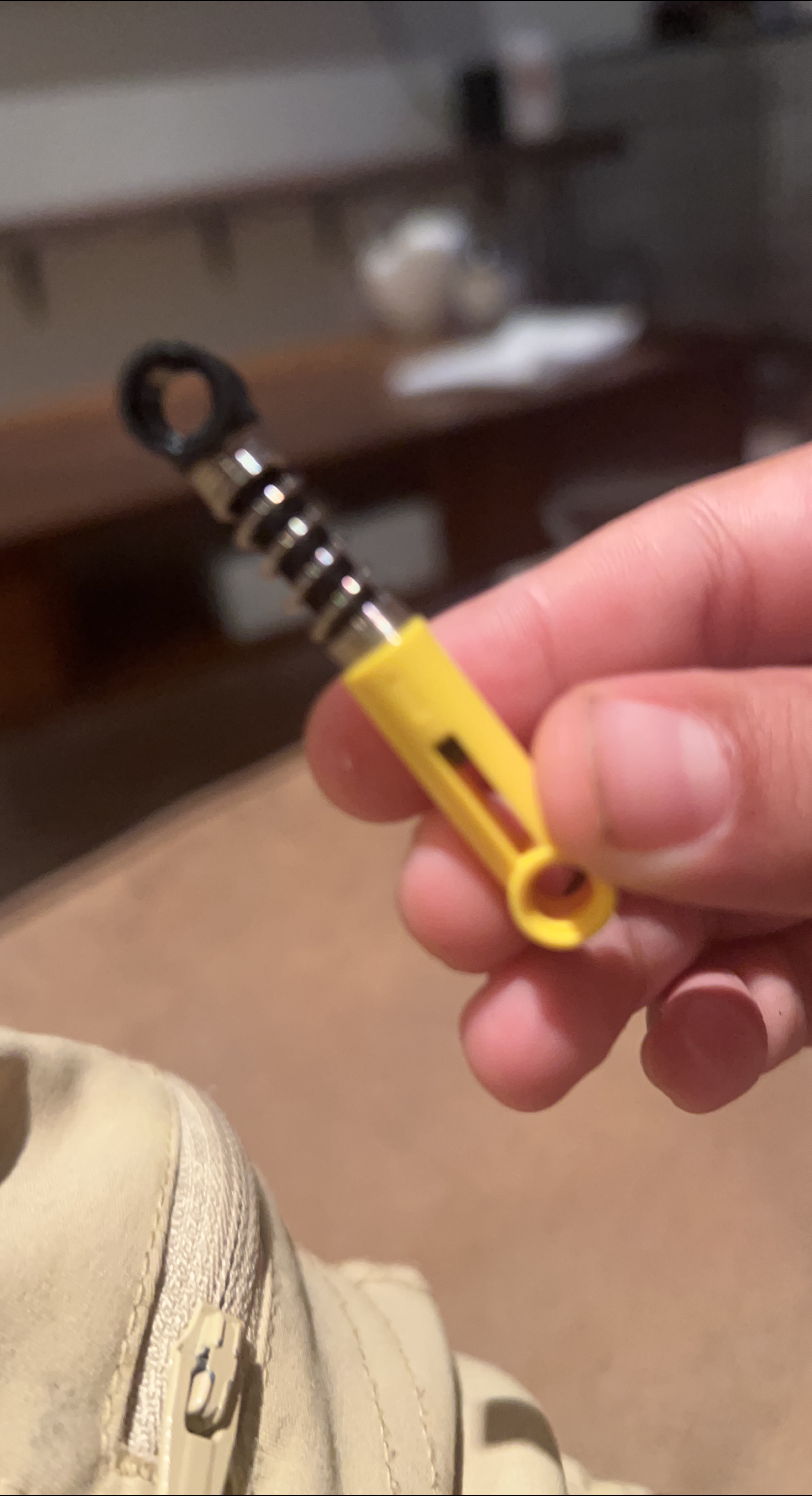 Yellow Shock Absorber Component