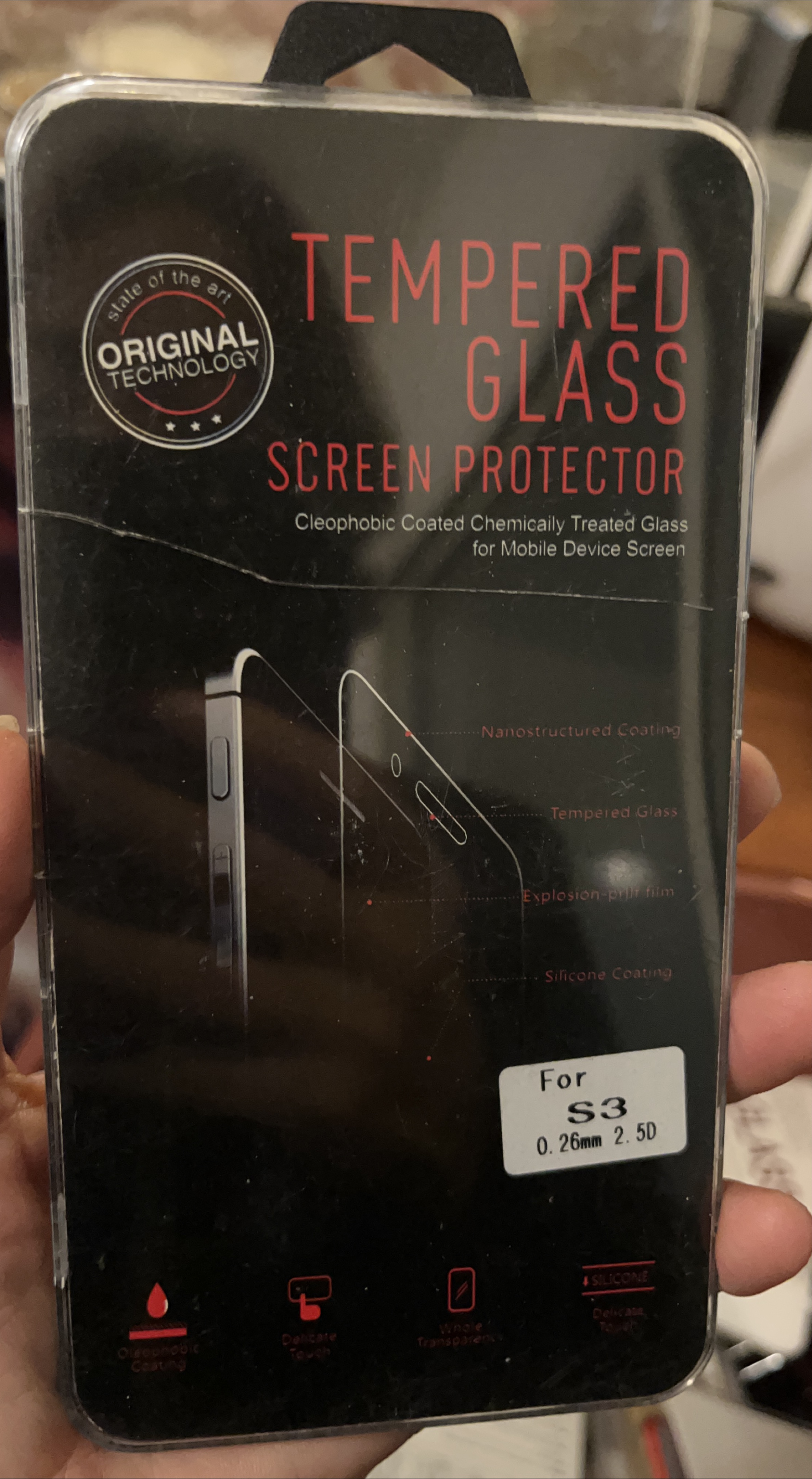 Tempered Glass Screen Protector for S3 thumbnail