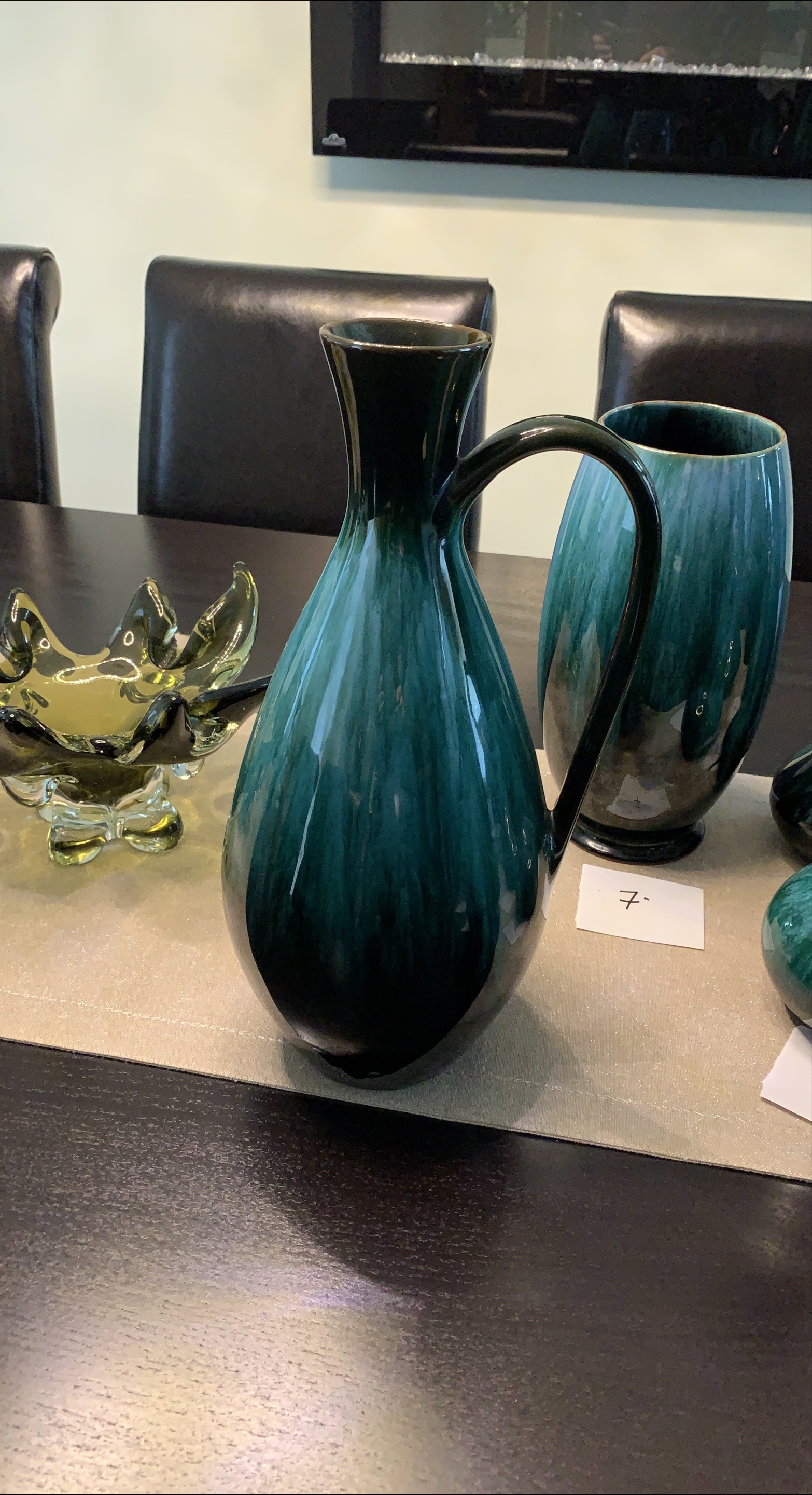Teal Glazed Pitcher