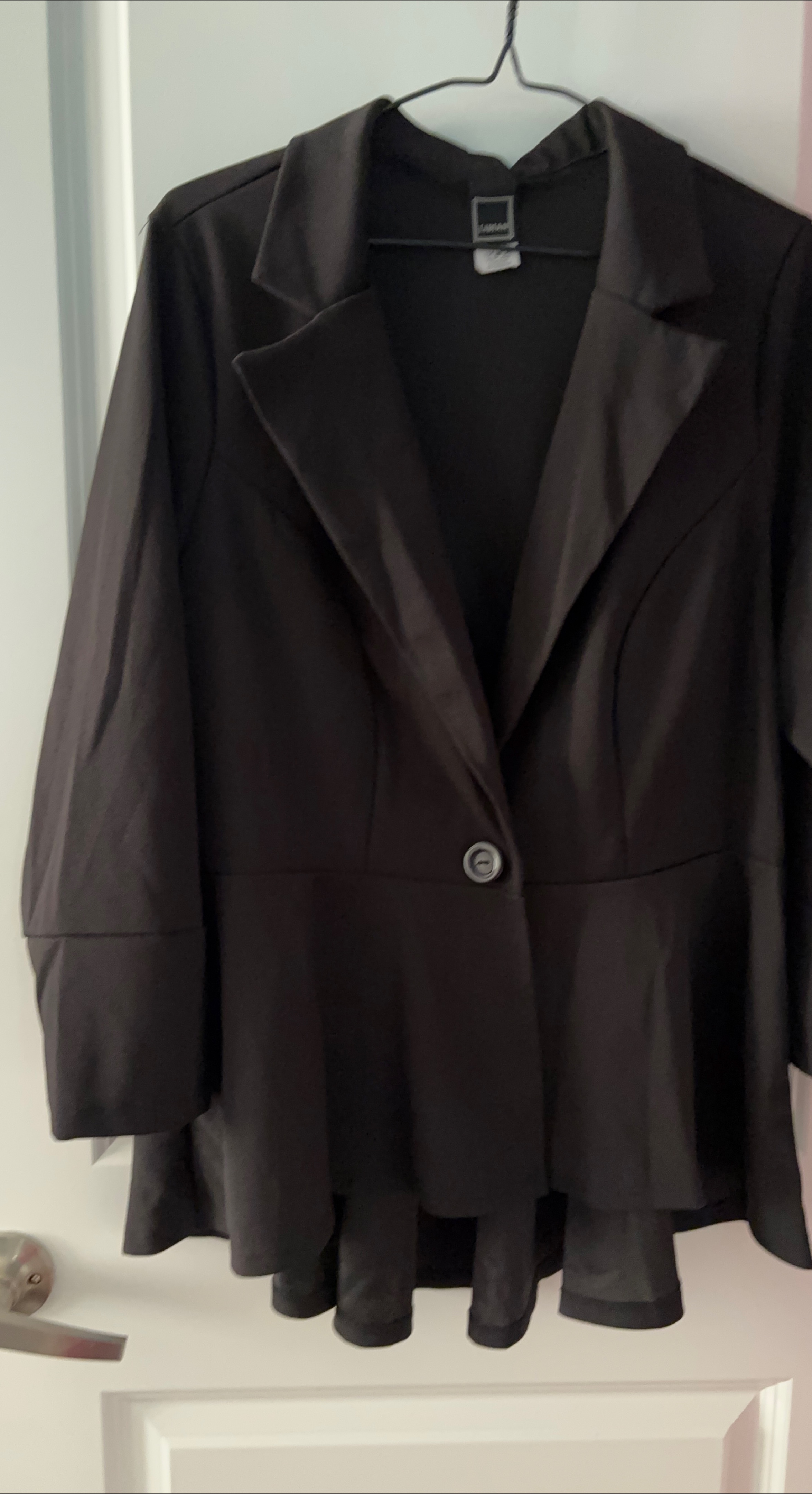 Lamam Black Peplum Blazer thumbnail