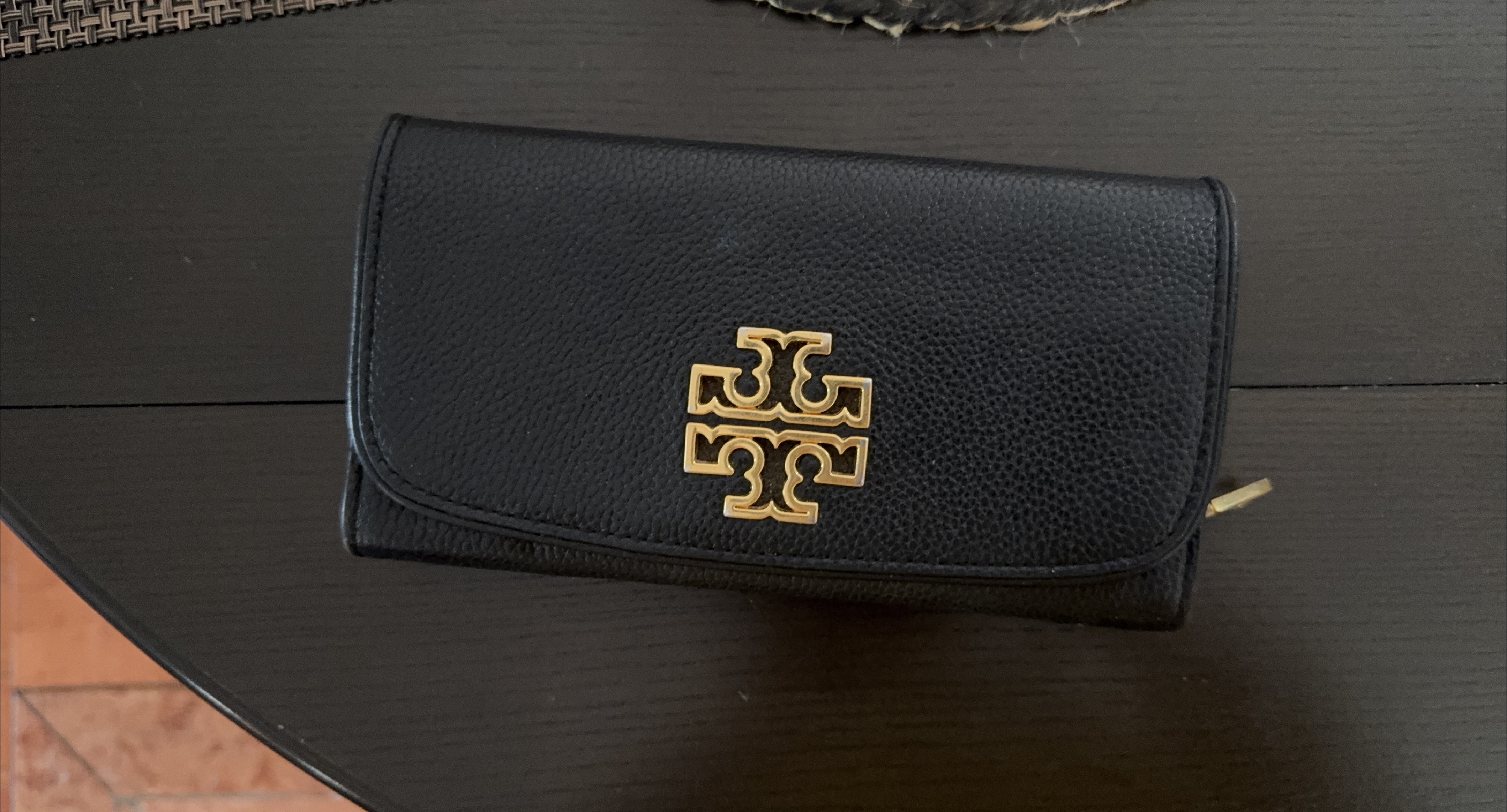 Tory Burch Black Leather Wallet thumbnail