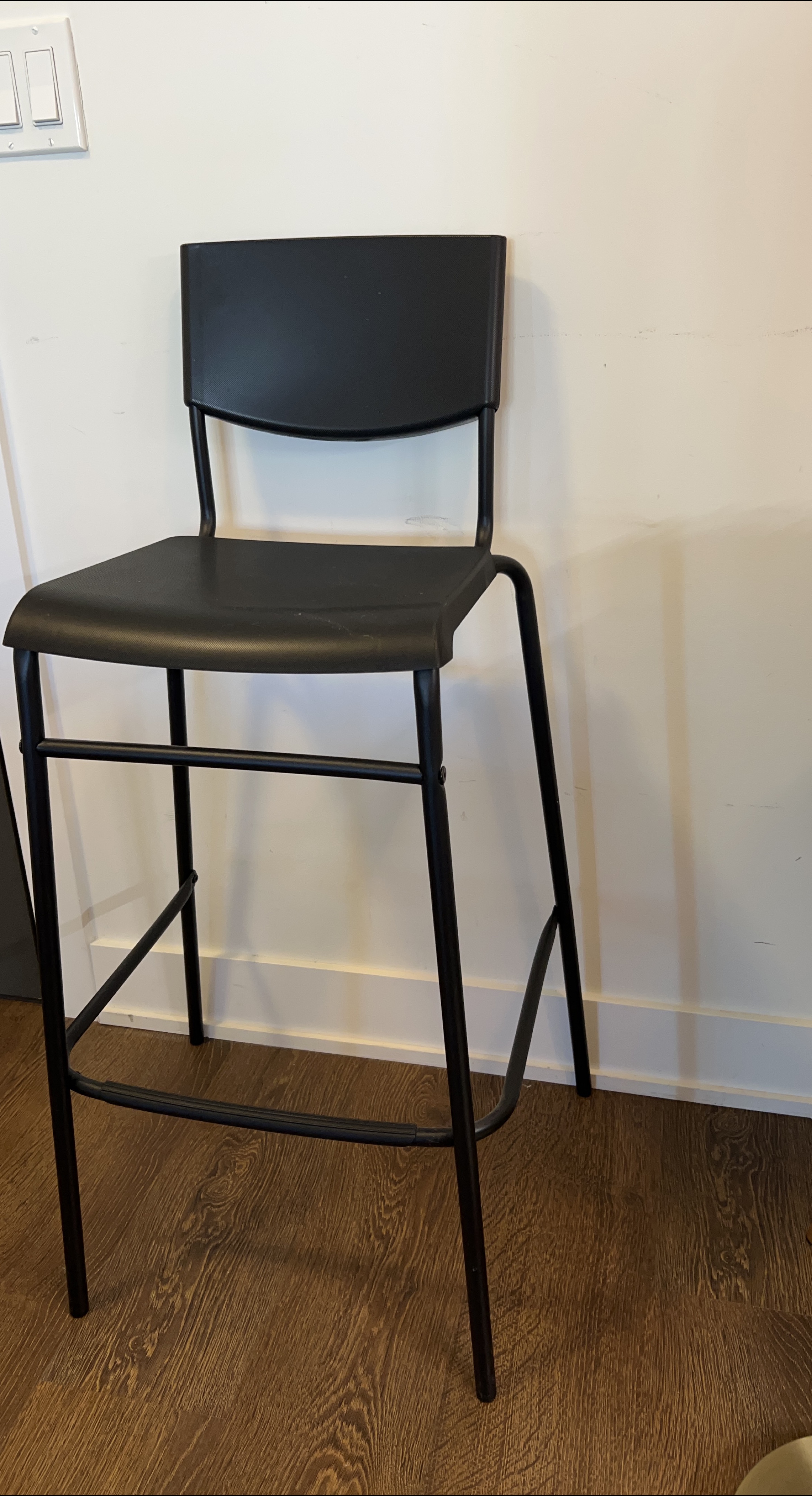 IKEA Black Bar Stool thumbnail