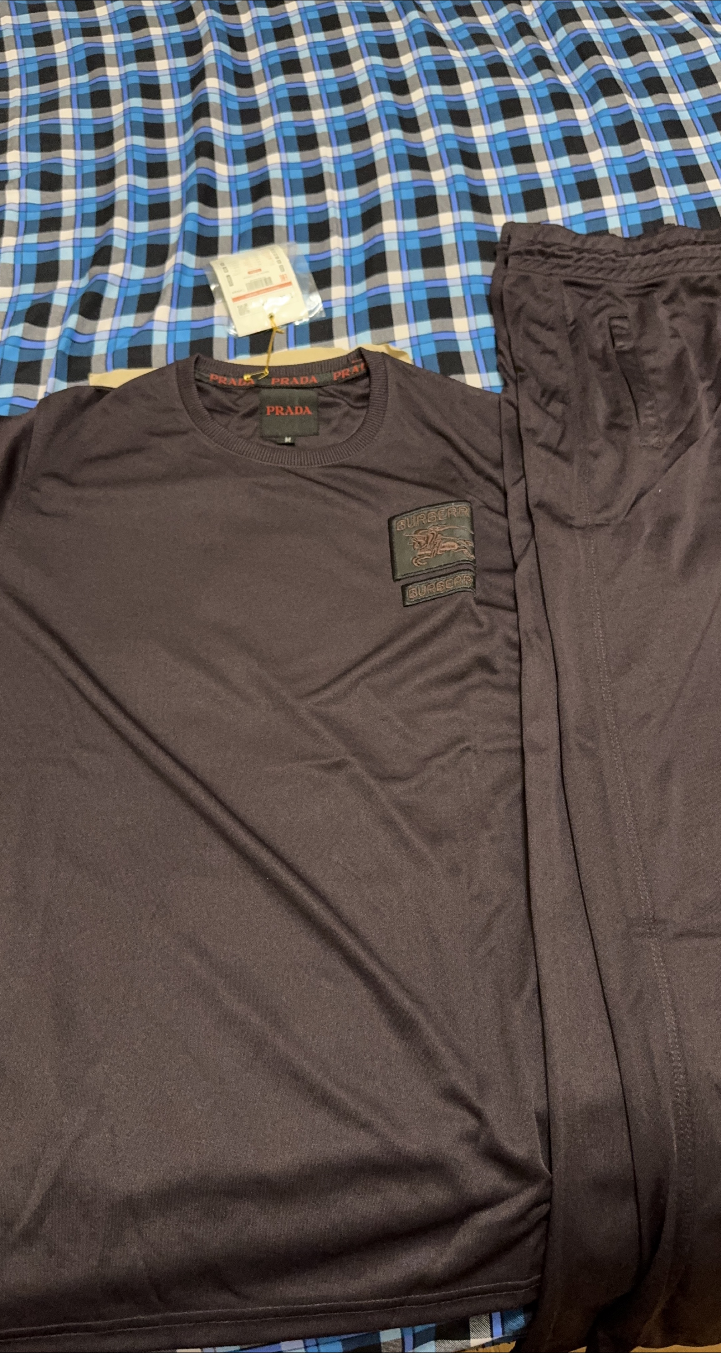 Prada/Burberry Tracksuit - Size M thumbnail