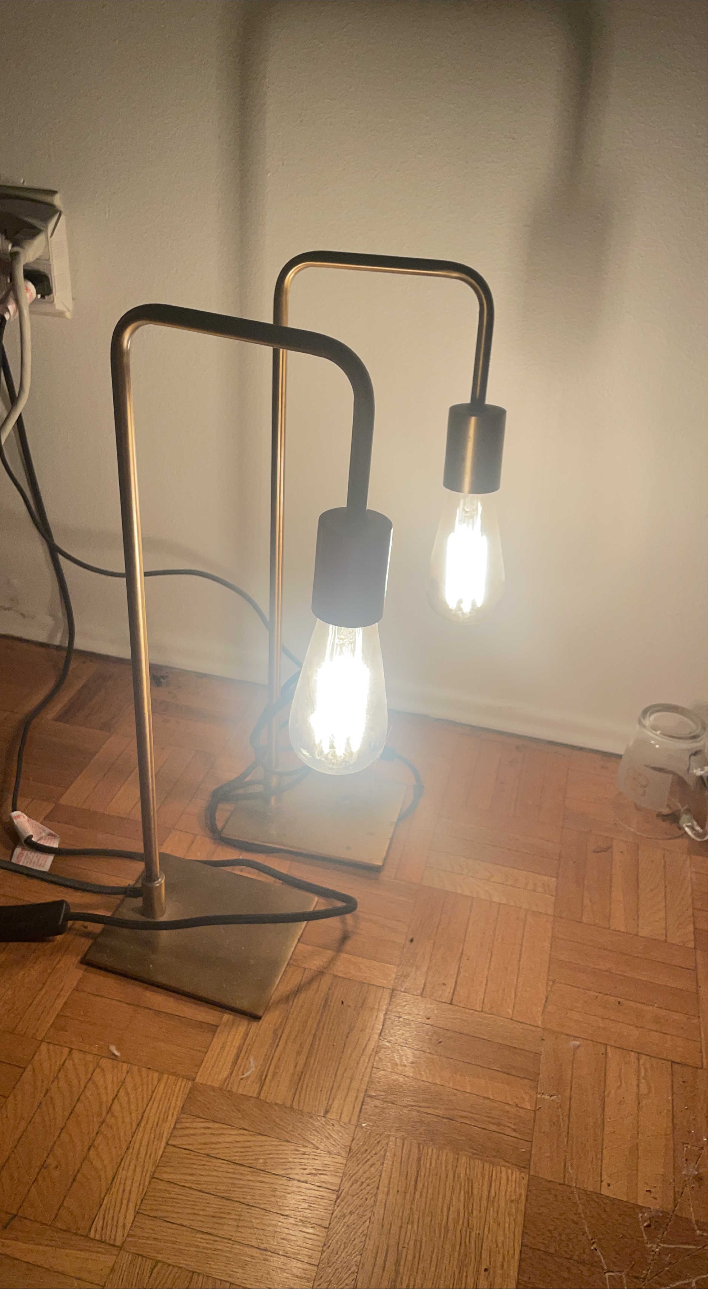 Modern cold-bronze Table Lamps - Set of Two thumbnail