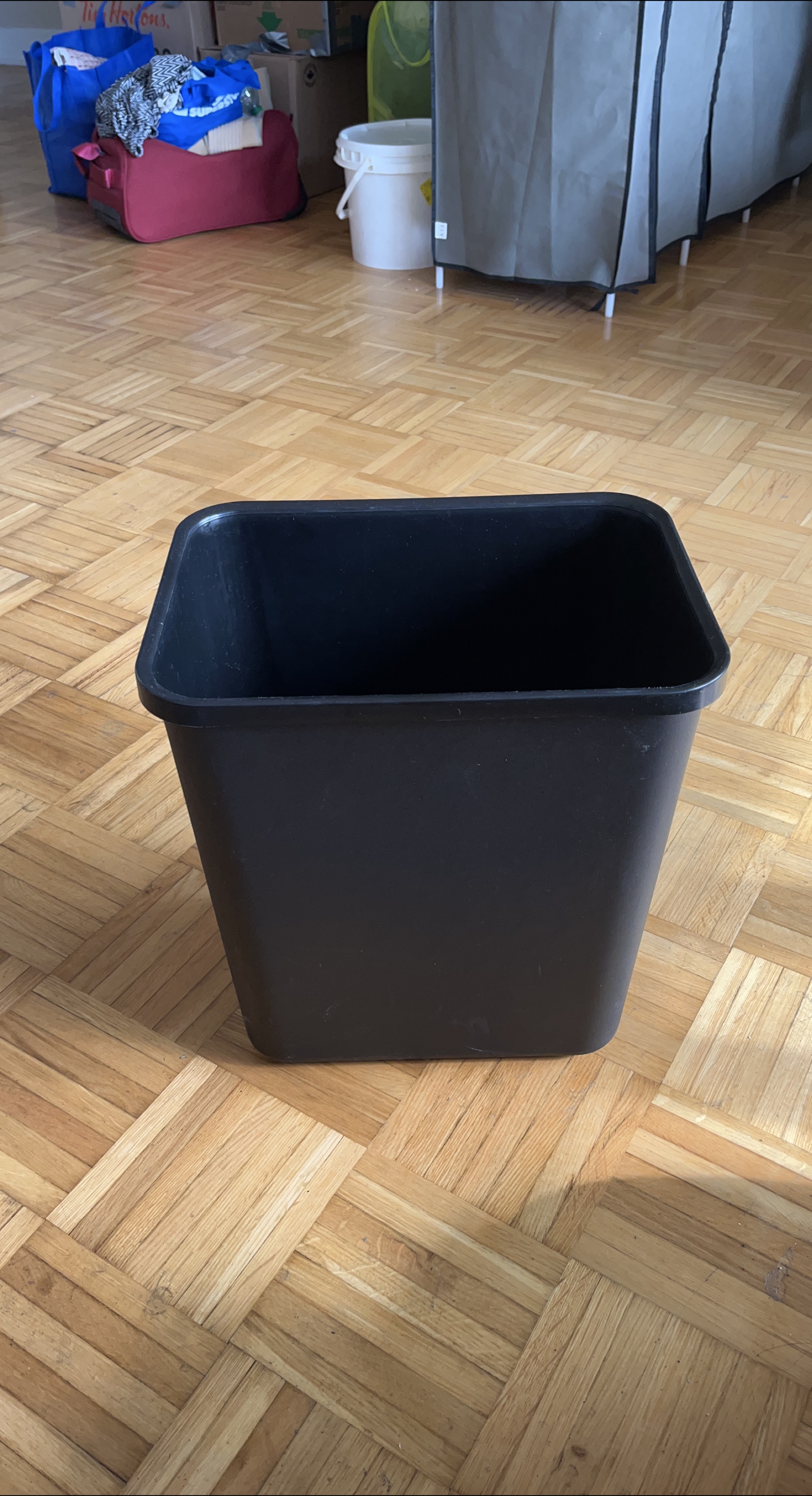 Black Plastic Waste - Garbage Bin