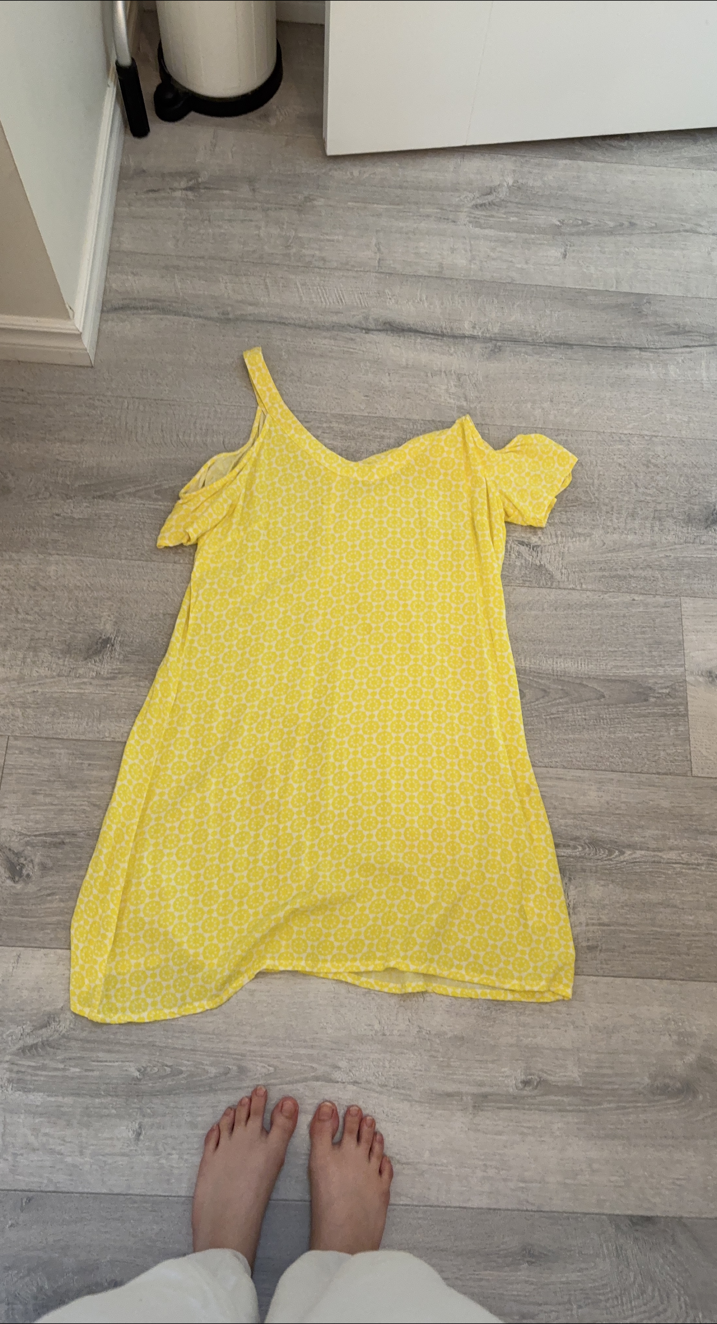Yellow Patterned Summer Dress thumbnail