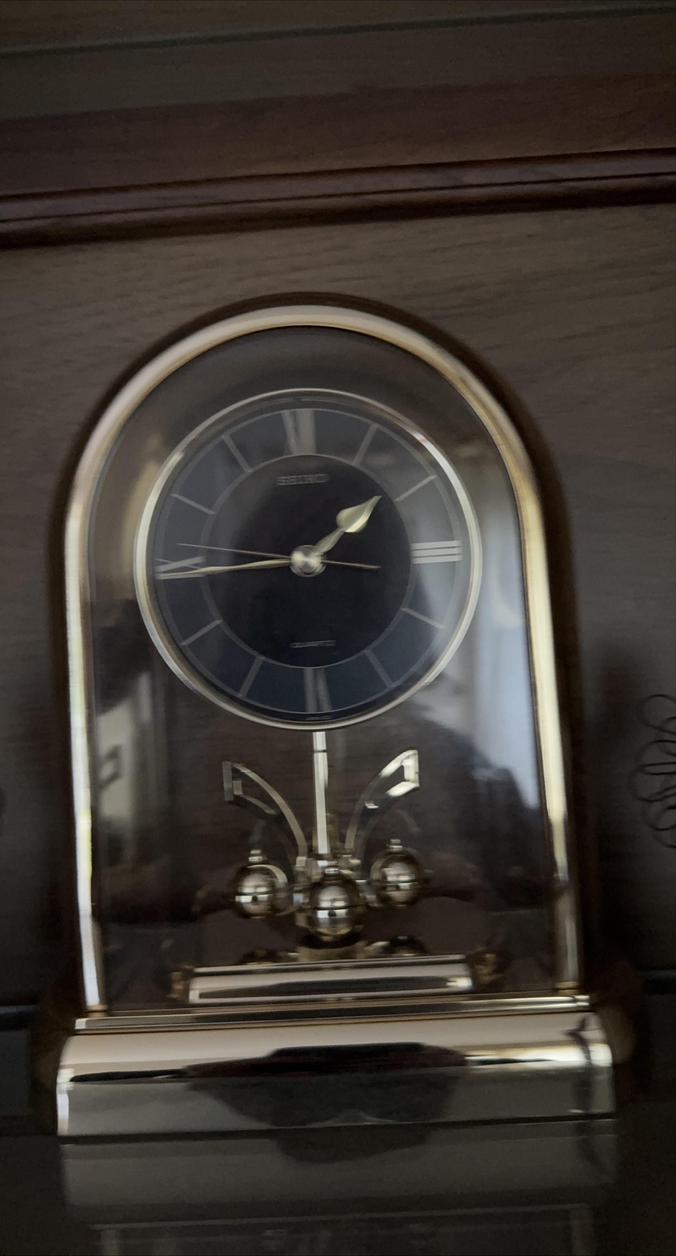 Seiko Quartz Table Clock with Pendulum thumbnail
