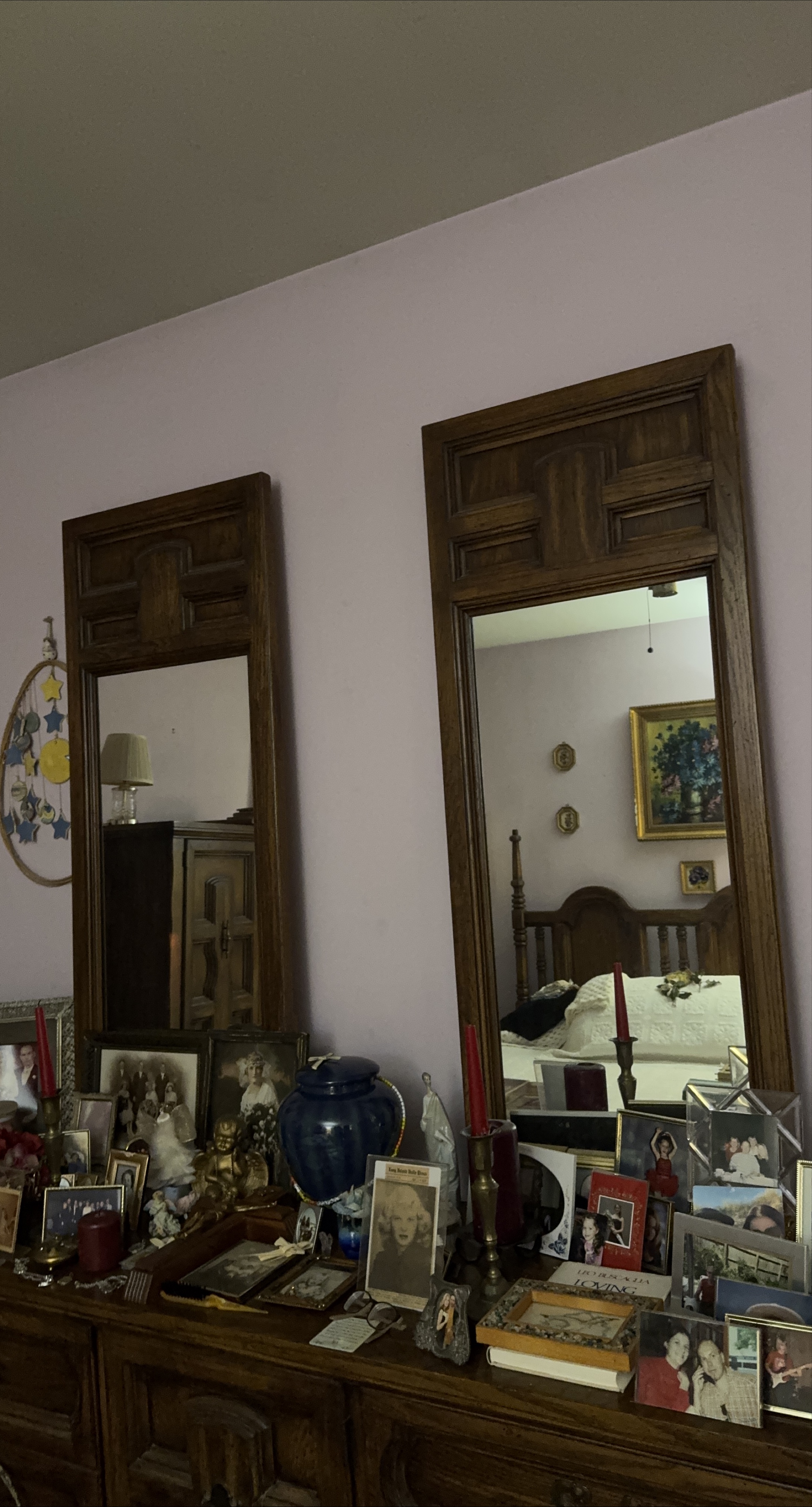 Wooden Framed Wall Mirror thumbnail
