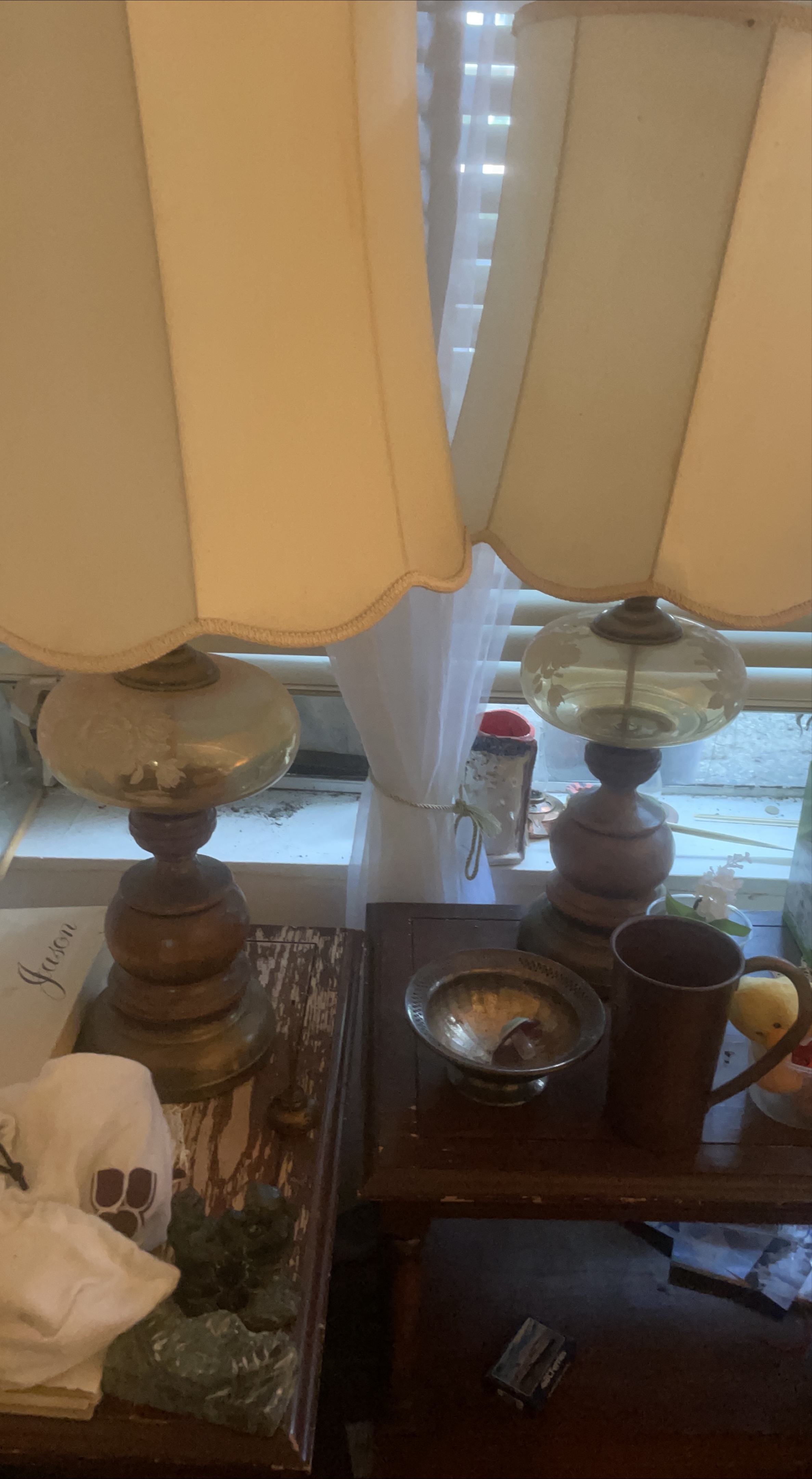Vintage Style Table Lamps - Pair thumbnail