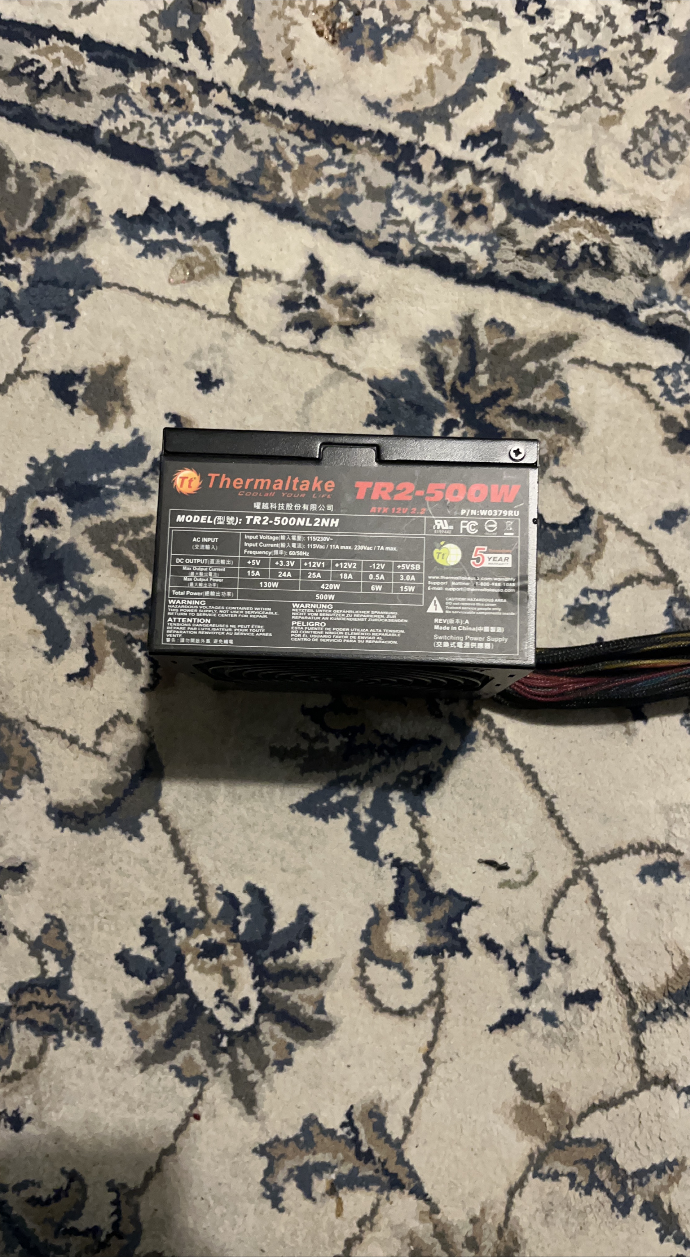 Thermaltake TR2-500W Power Supply