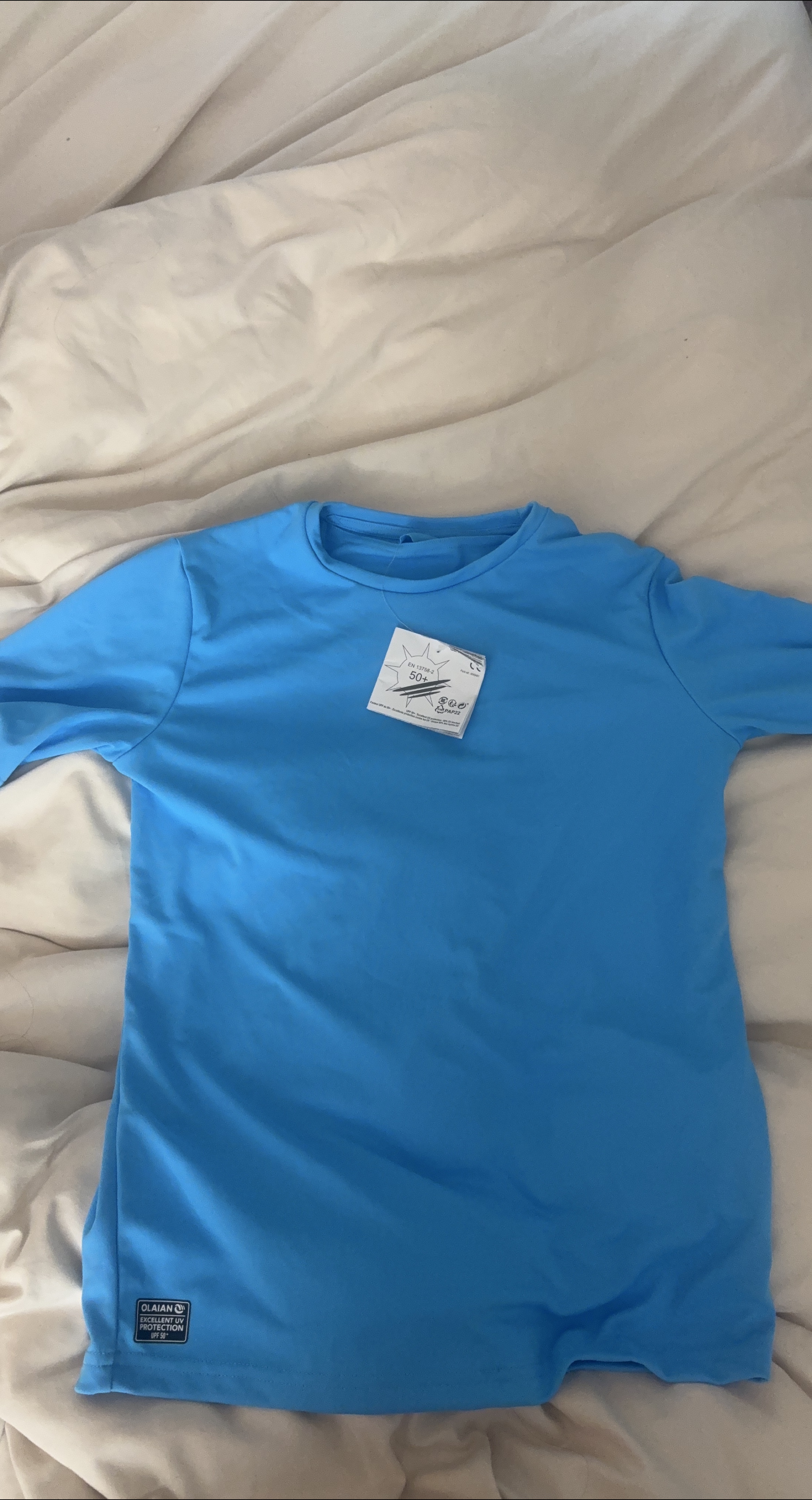 Decathlon UV T-Shirt Blue - kids Size 14 thumbnail