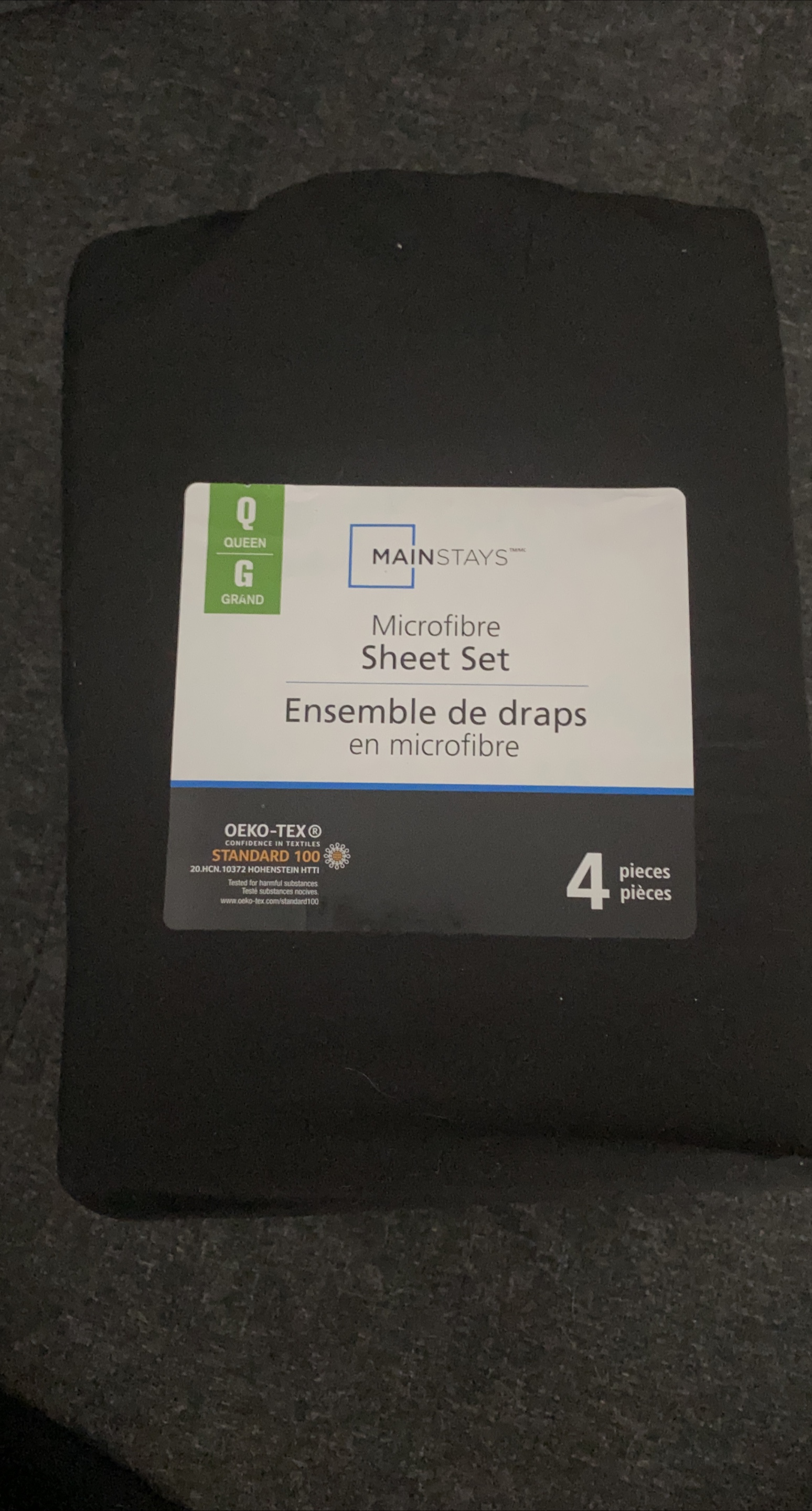 Mainstays Queen Microfibre Sheet Set - NEW thumbnail