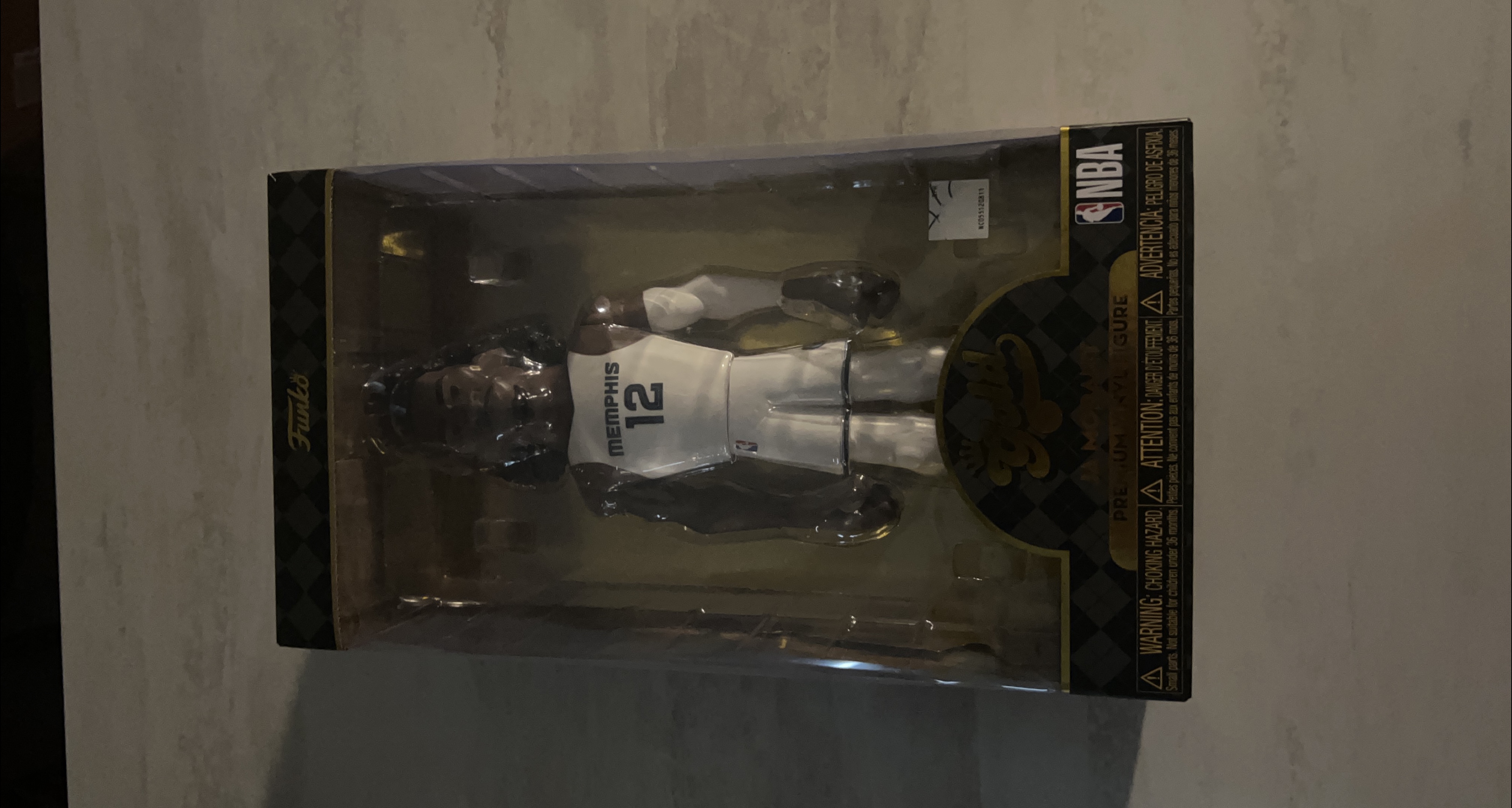 New NBA Gold Ja Morant Funko Premium Vinyl Figure thumbnail