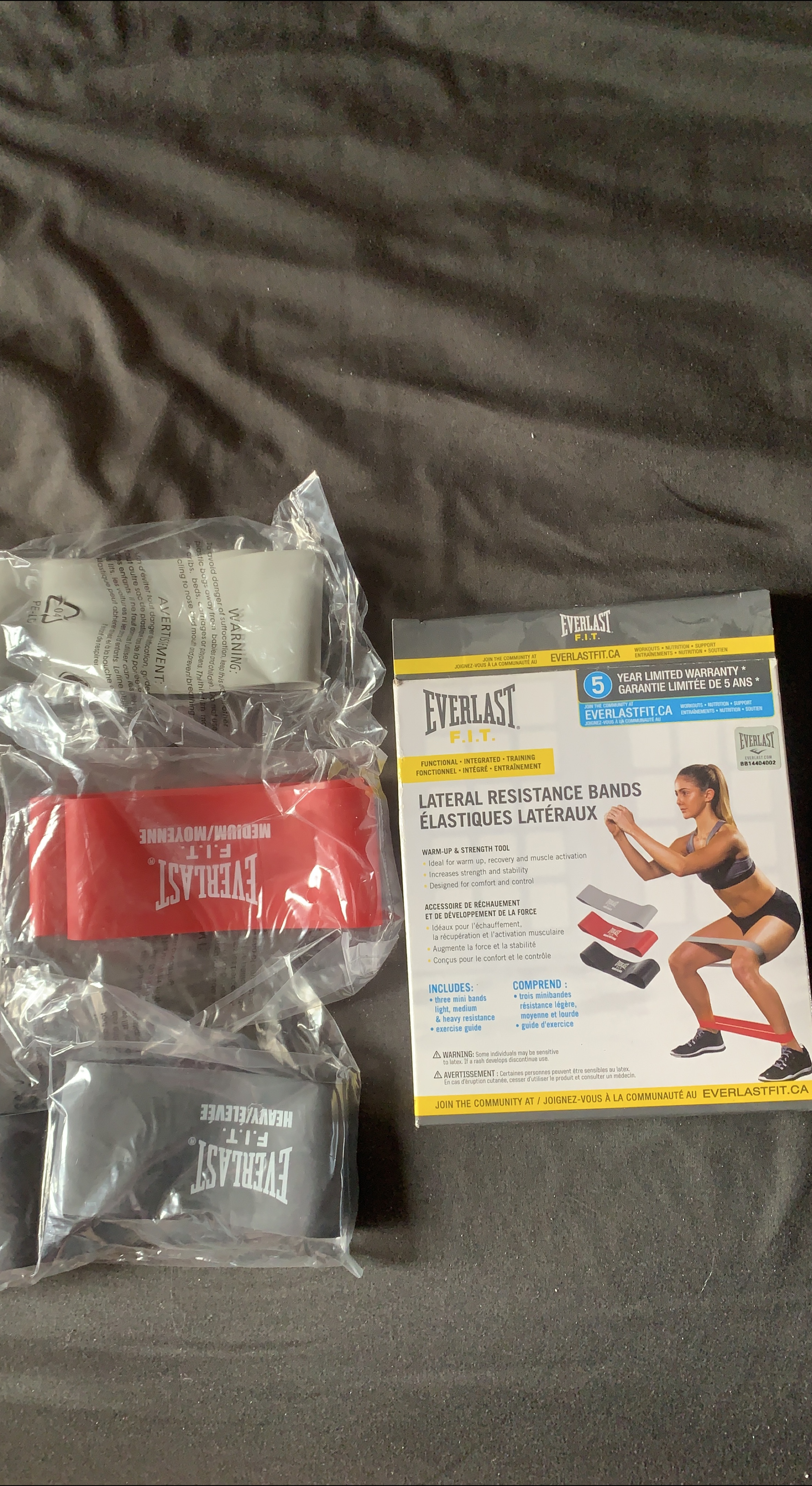 Everlast F.I.T. Lateral Resistance Bands - NEW thumbnail