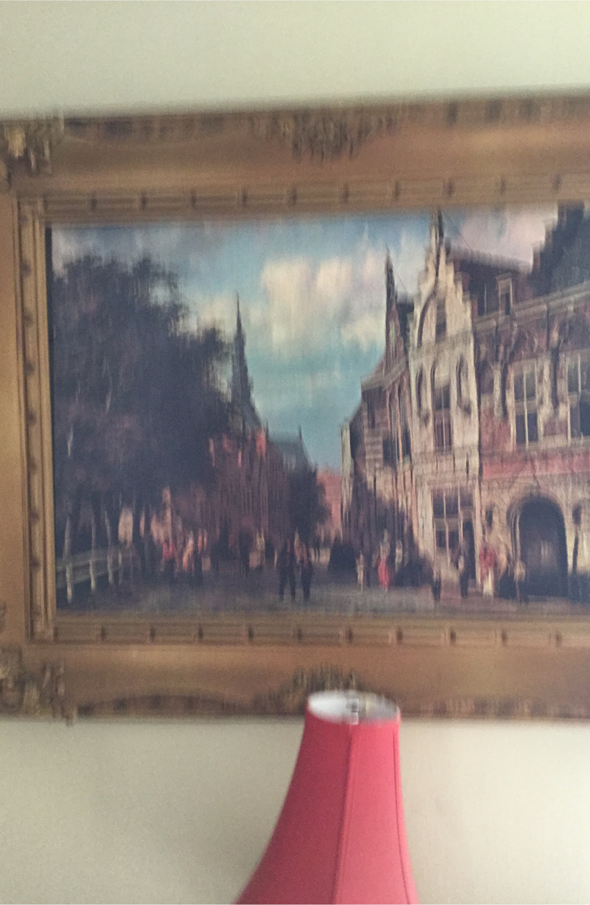 Framed landscape painting thumbnail