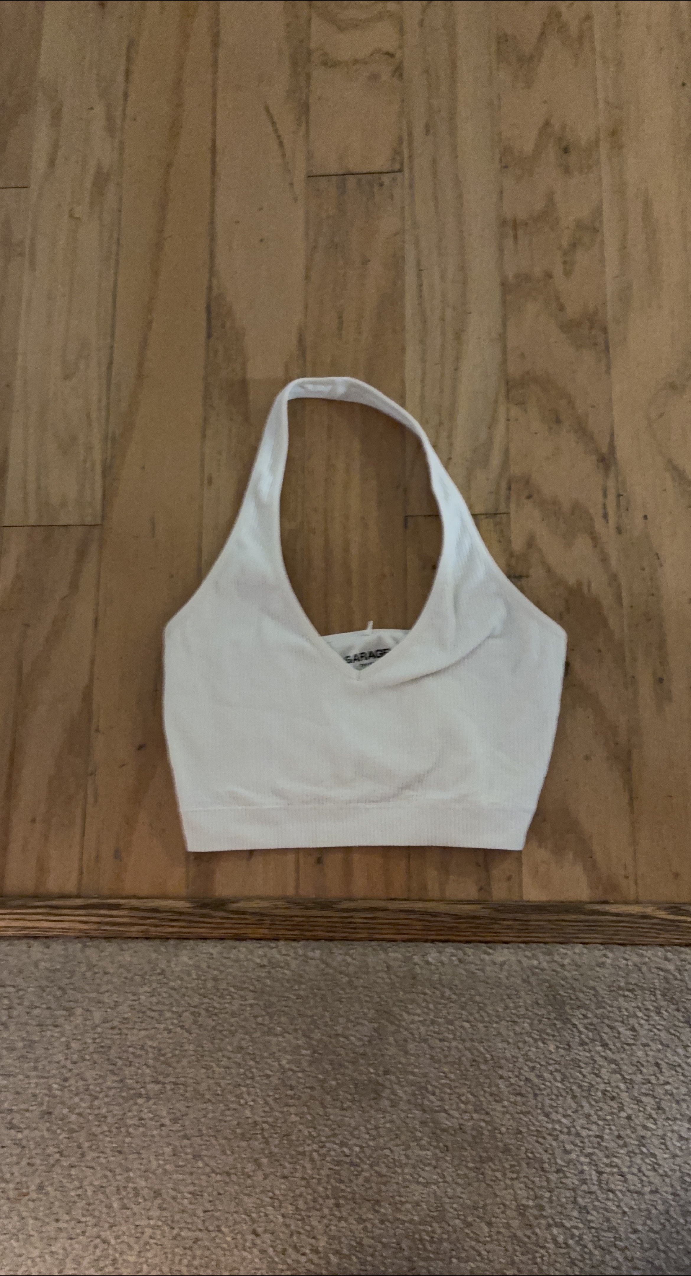 Garage White Halter Top thumbnail