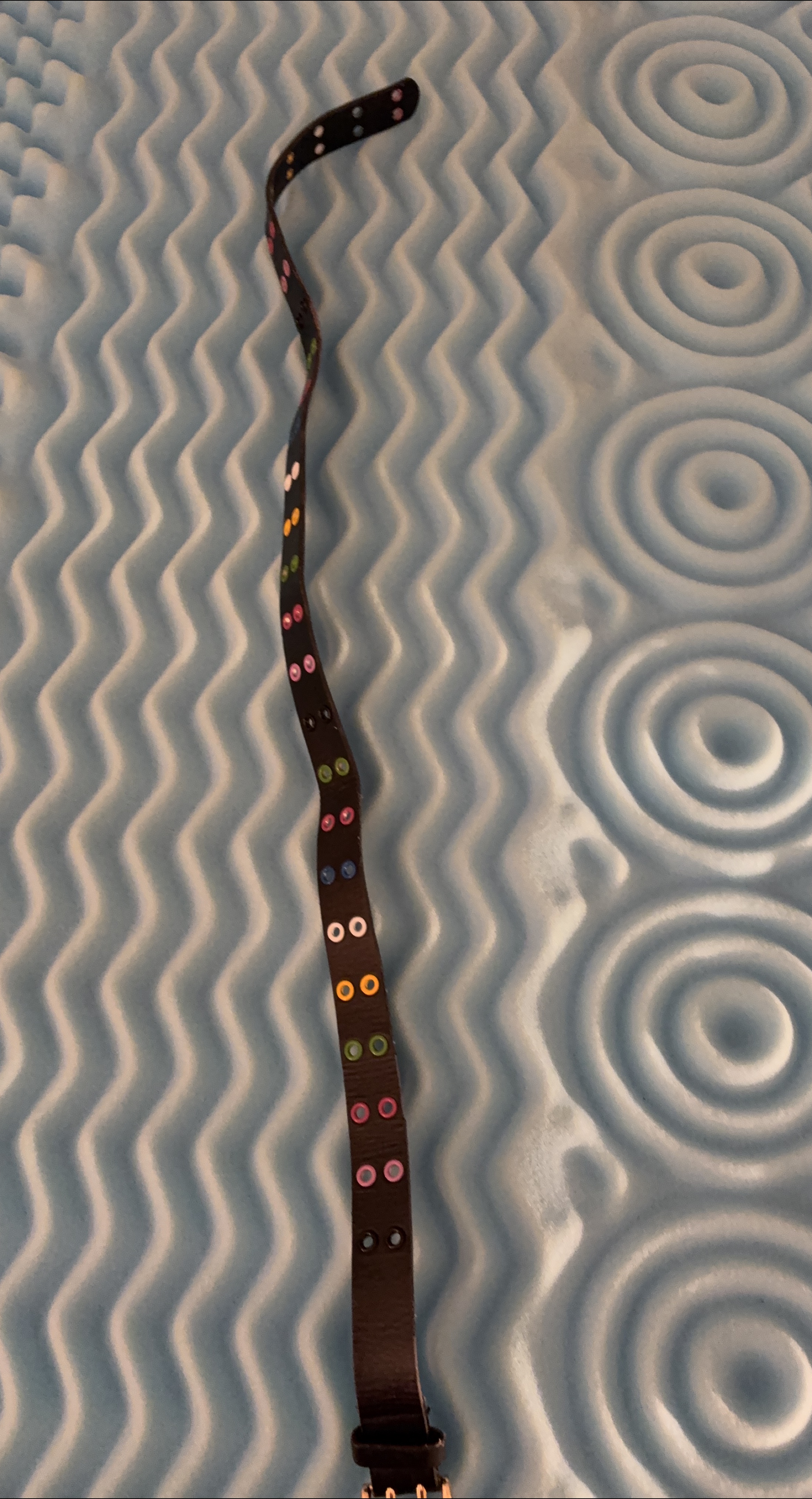 Leather Belt with Colorful Studs thumbnail