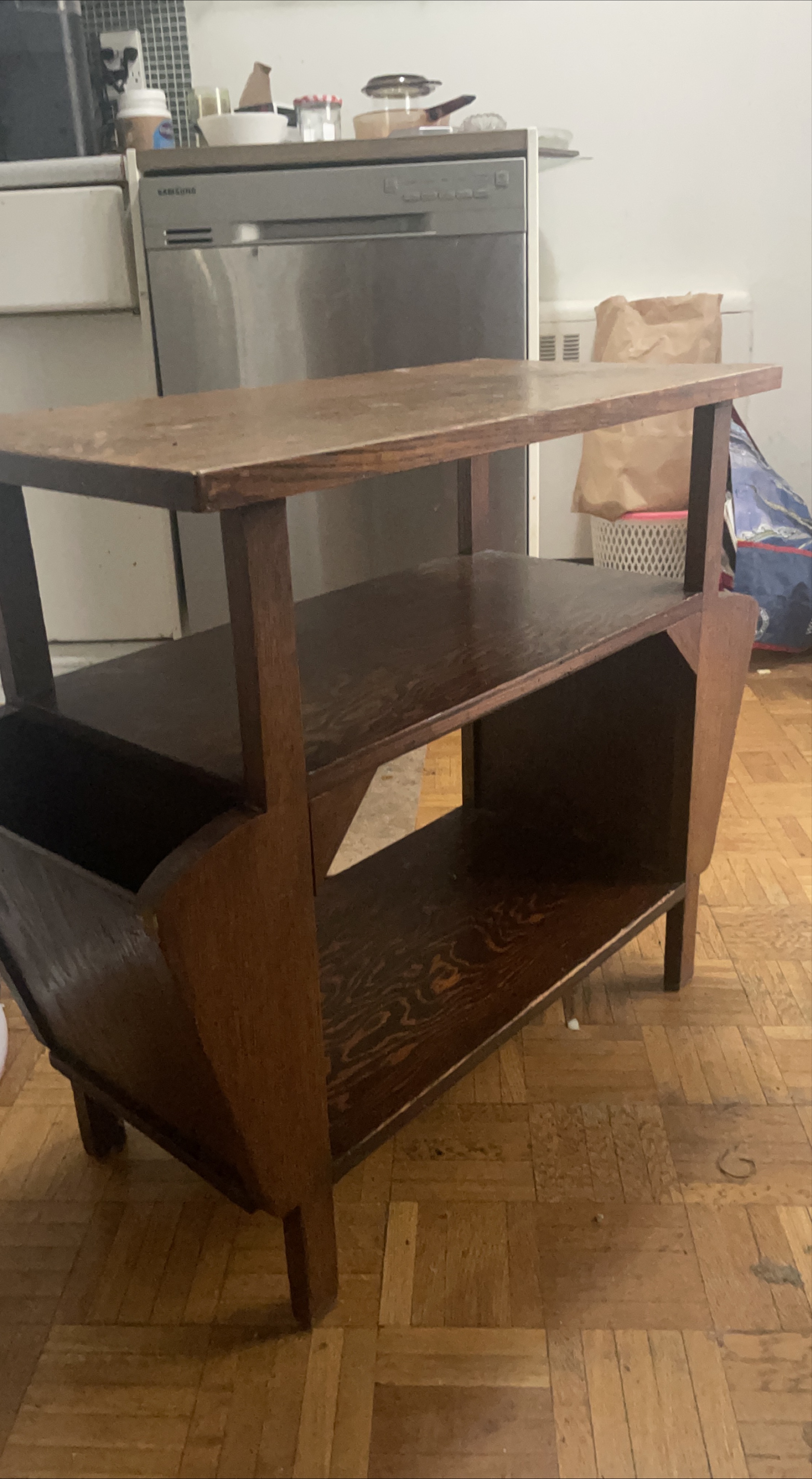 Wooden Side Table with side rack must for by 19 thumbnail