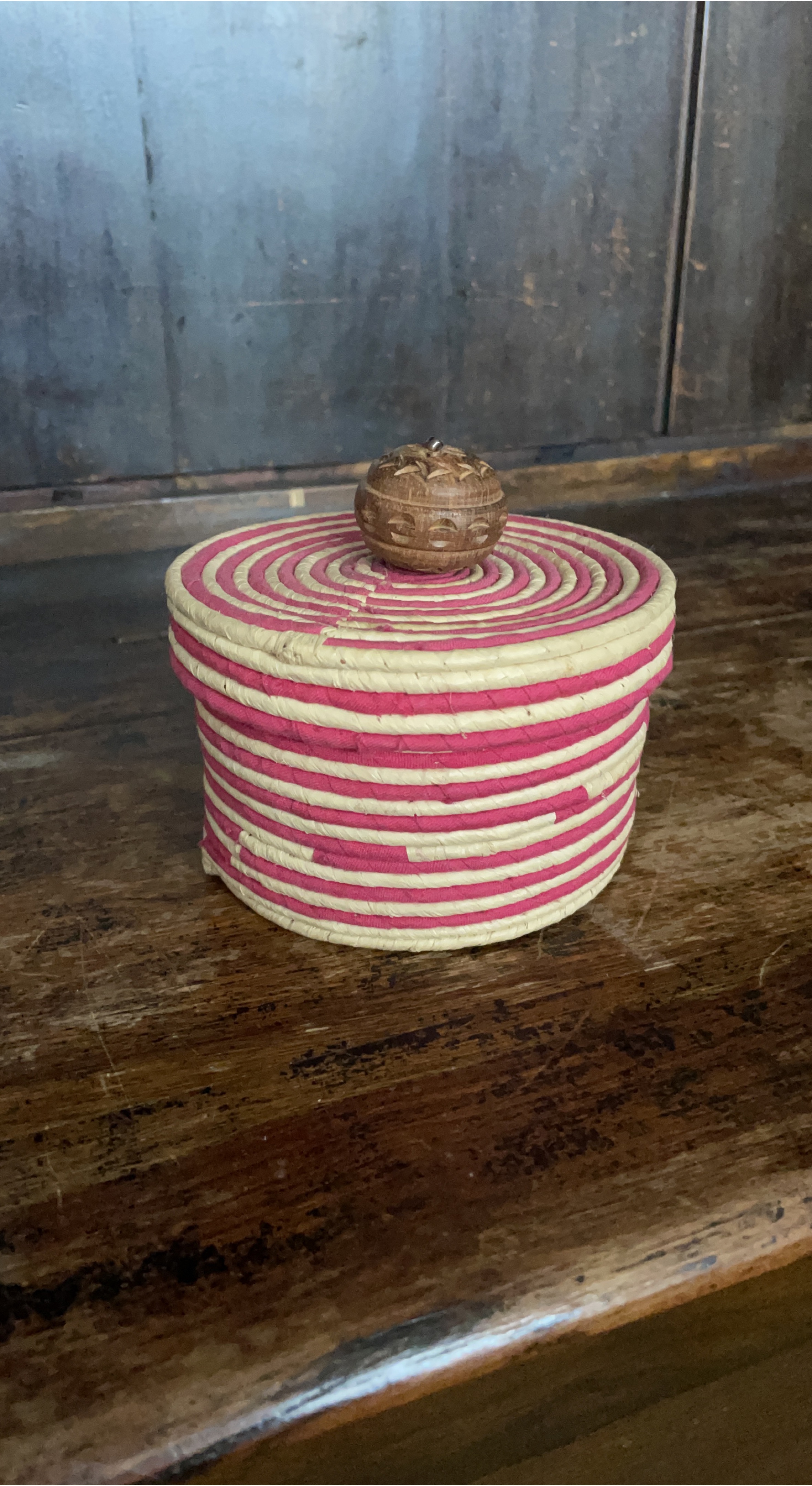 Decorative Basket with Lid thumbnail