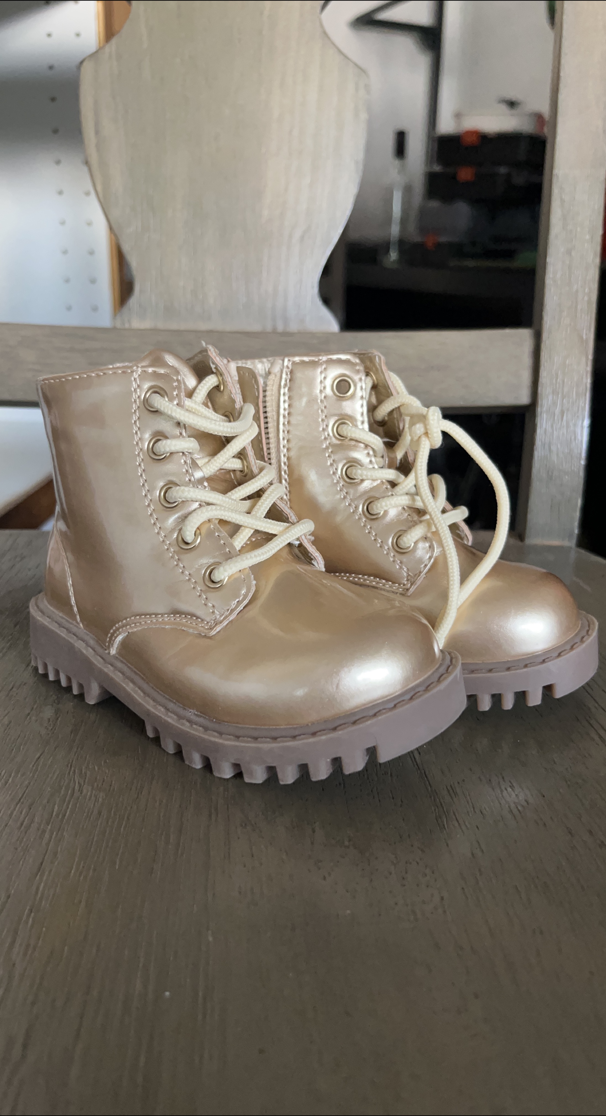Rose Gold Toddler Boots The Gap - Size 6 thumbnail