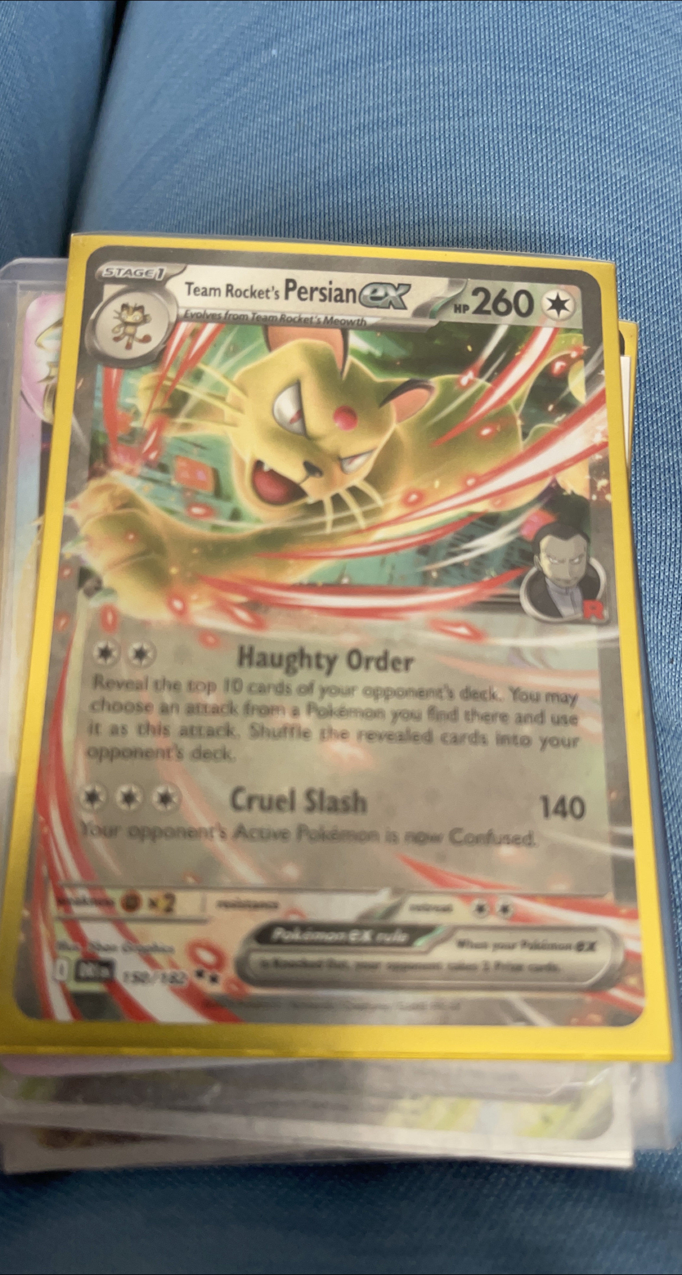 Team Rocket's Persian ex Pokémon Card thumbnail