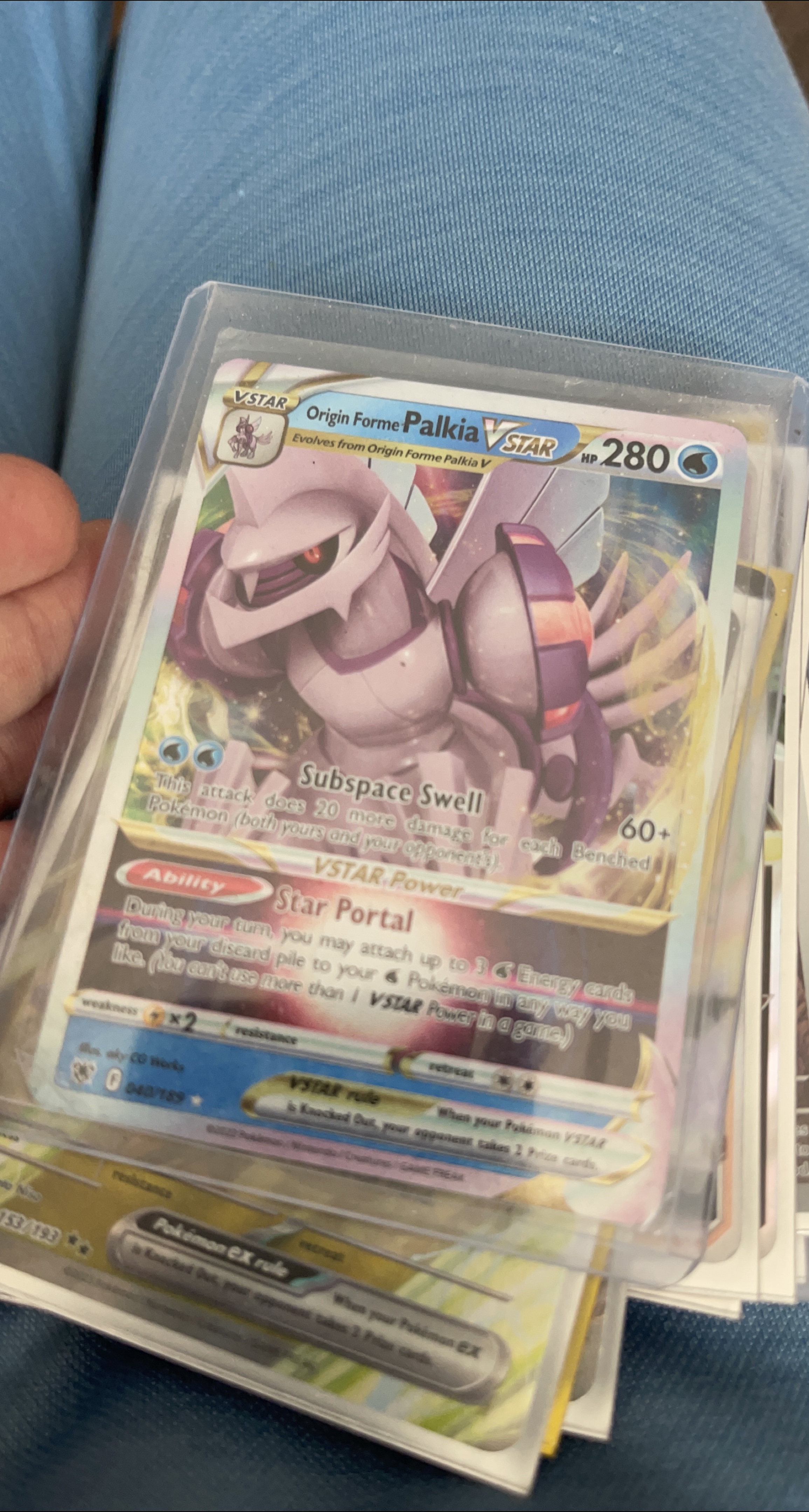 Origin Forme Palkia VSTAR Pokemon Card thumbnail