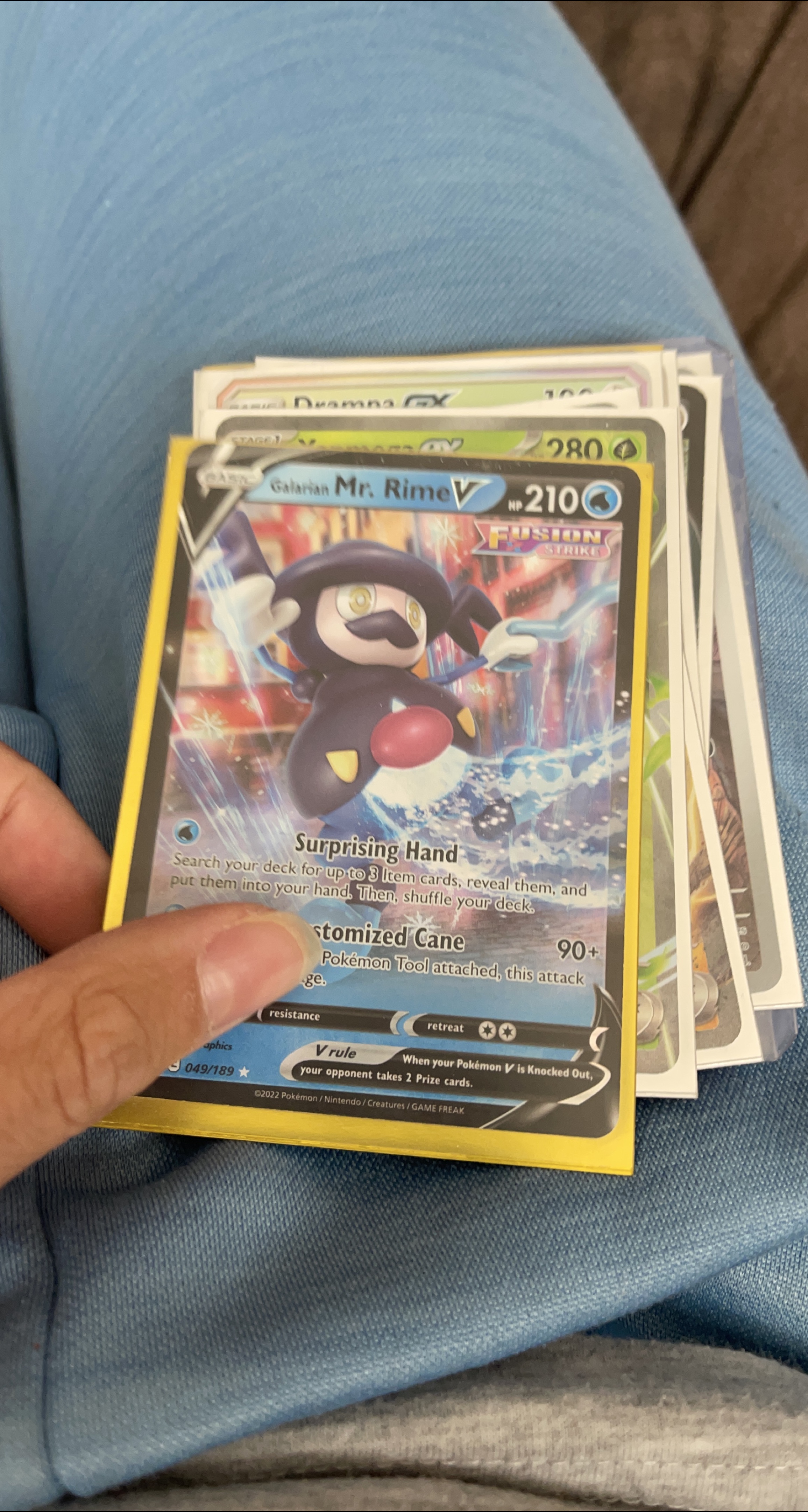 Galarian Mr. Rime V Pokemon Card thumbnail