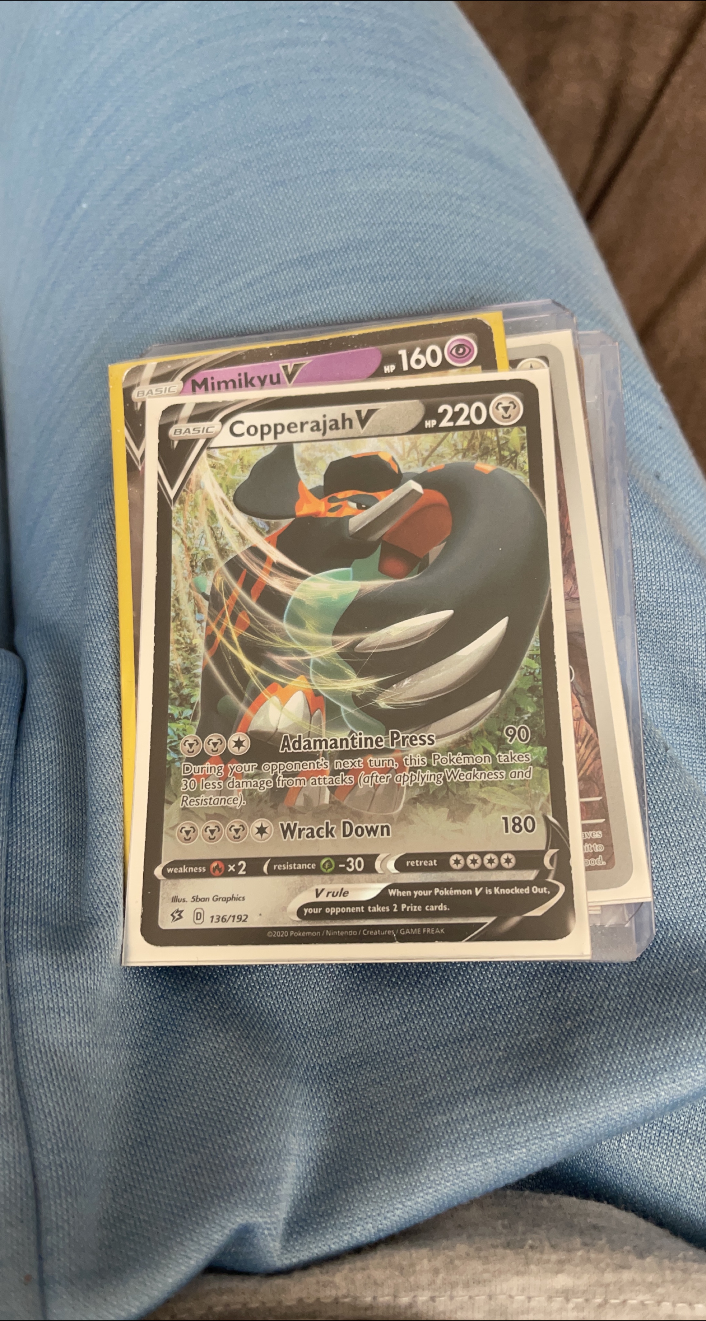 Pokemon Cards: Mimikyu V & Copperajah V thumbnail