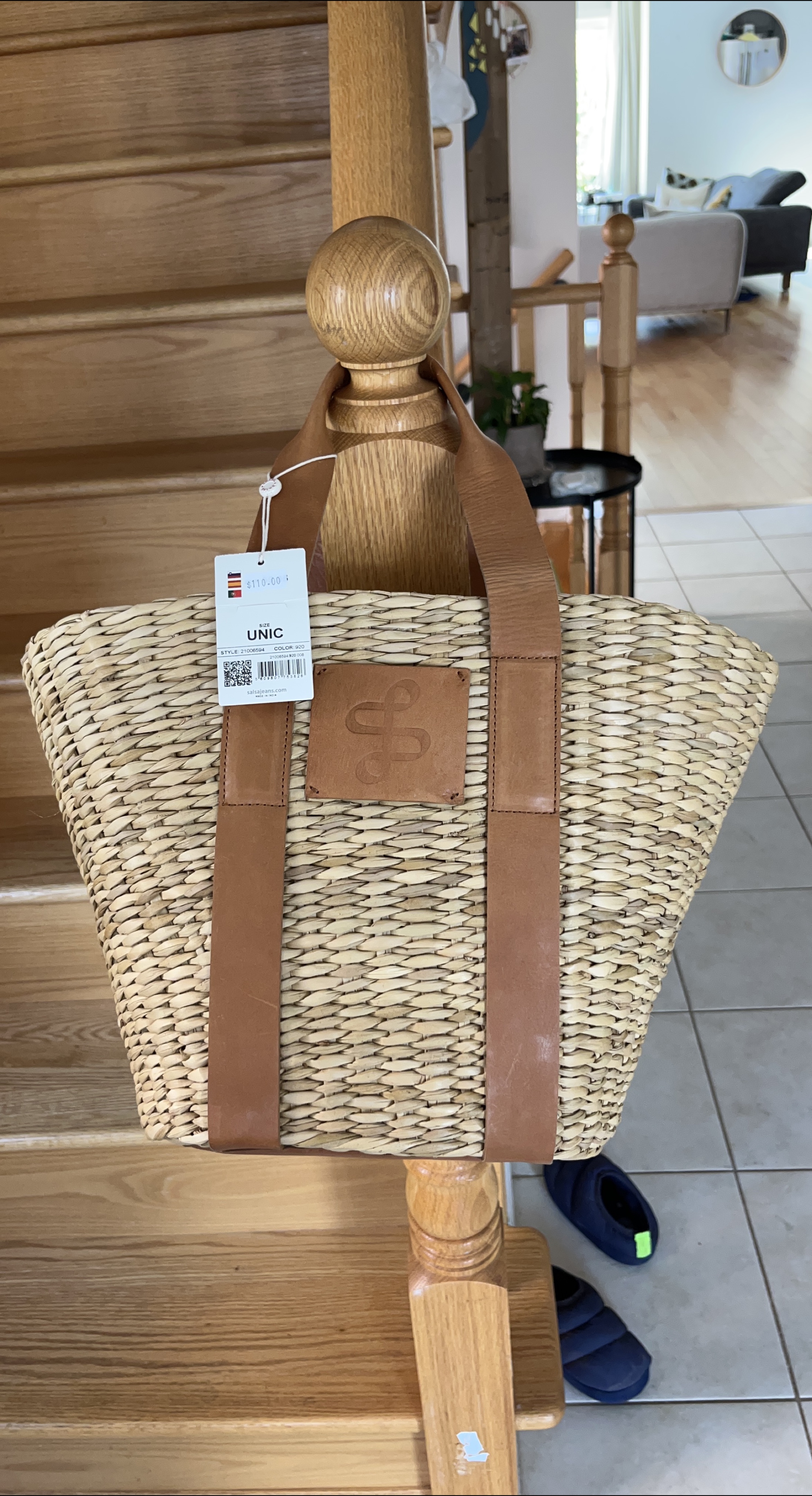 Loewe look Straw Tote Bag thumbnail