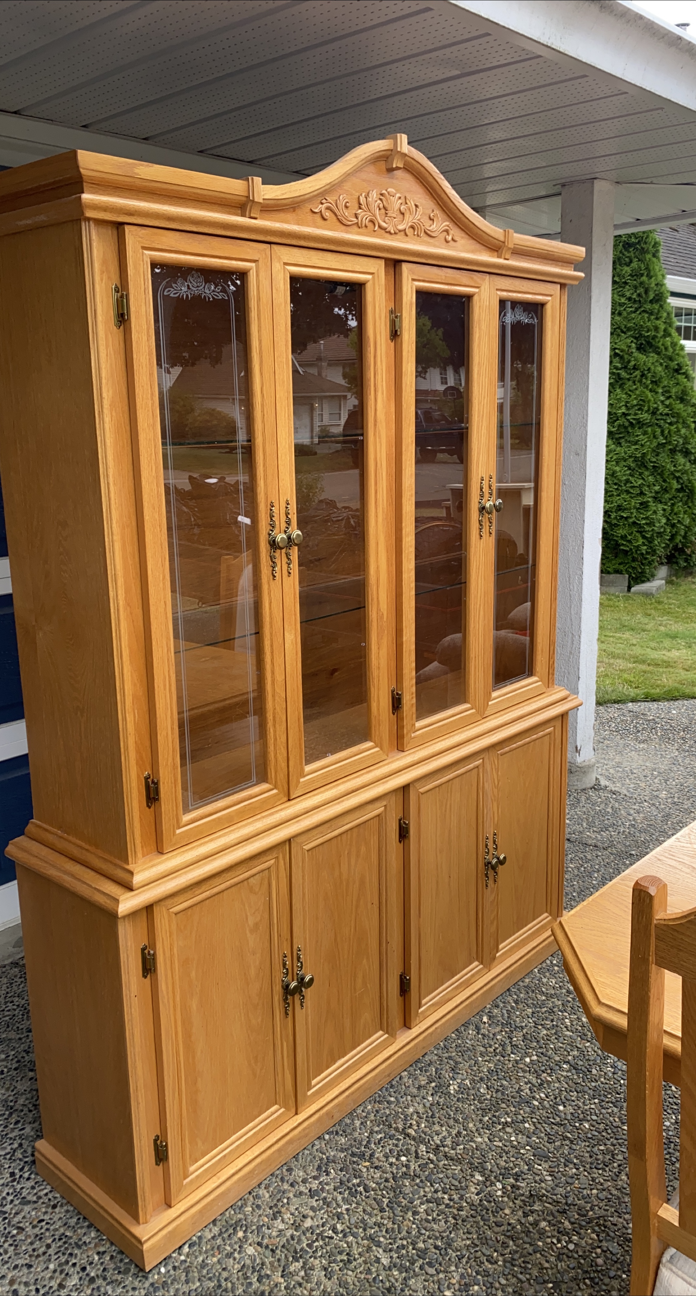 Wooden China Cabinet thumbnail
