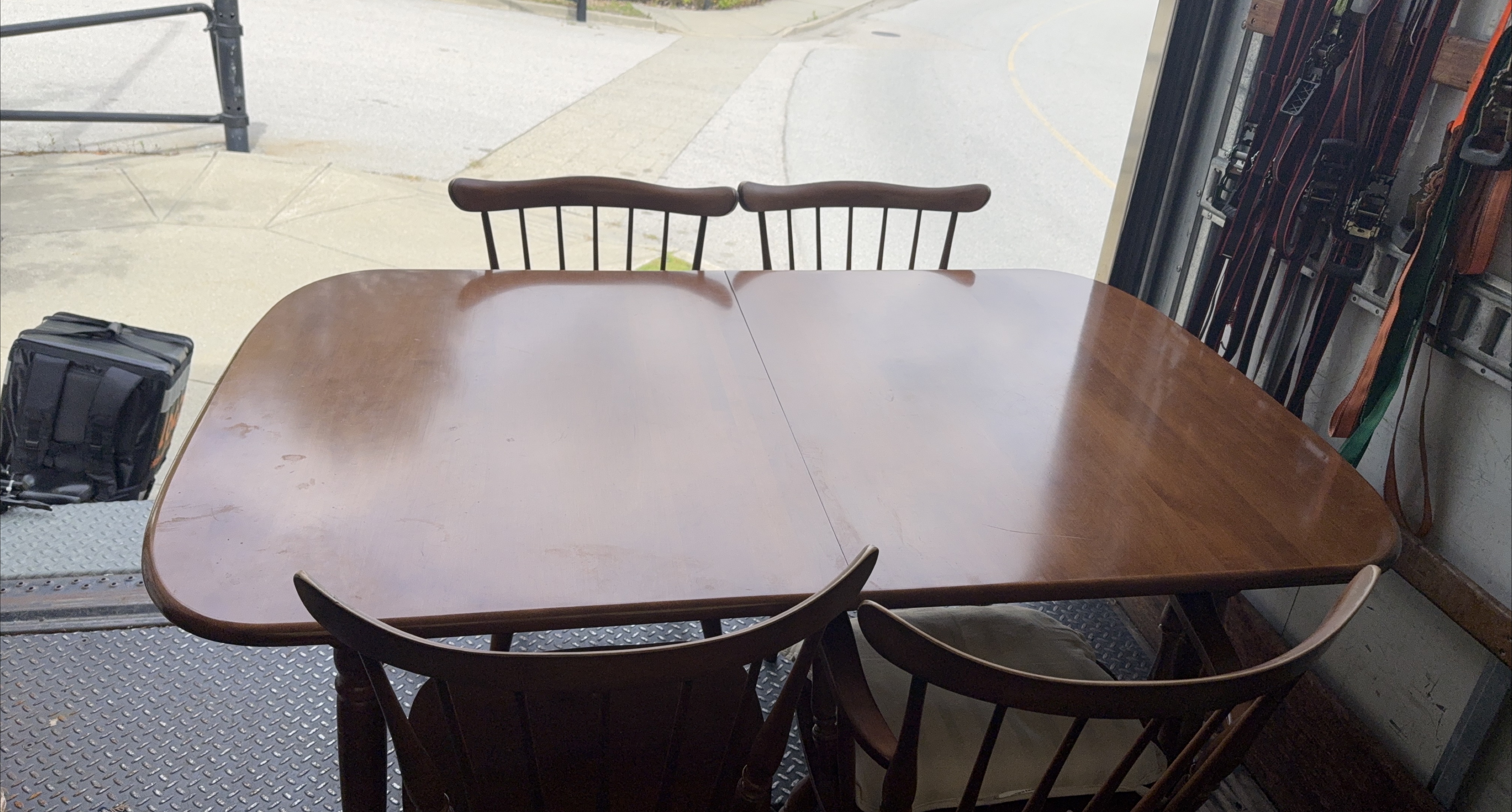 Dining Table with 4 Chairs - Wood thumbnail