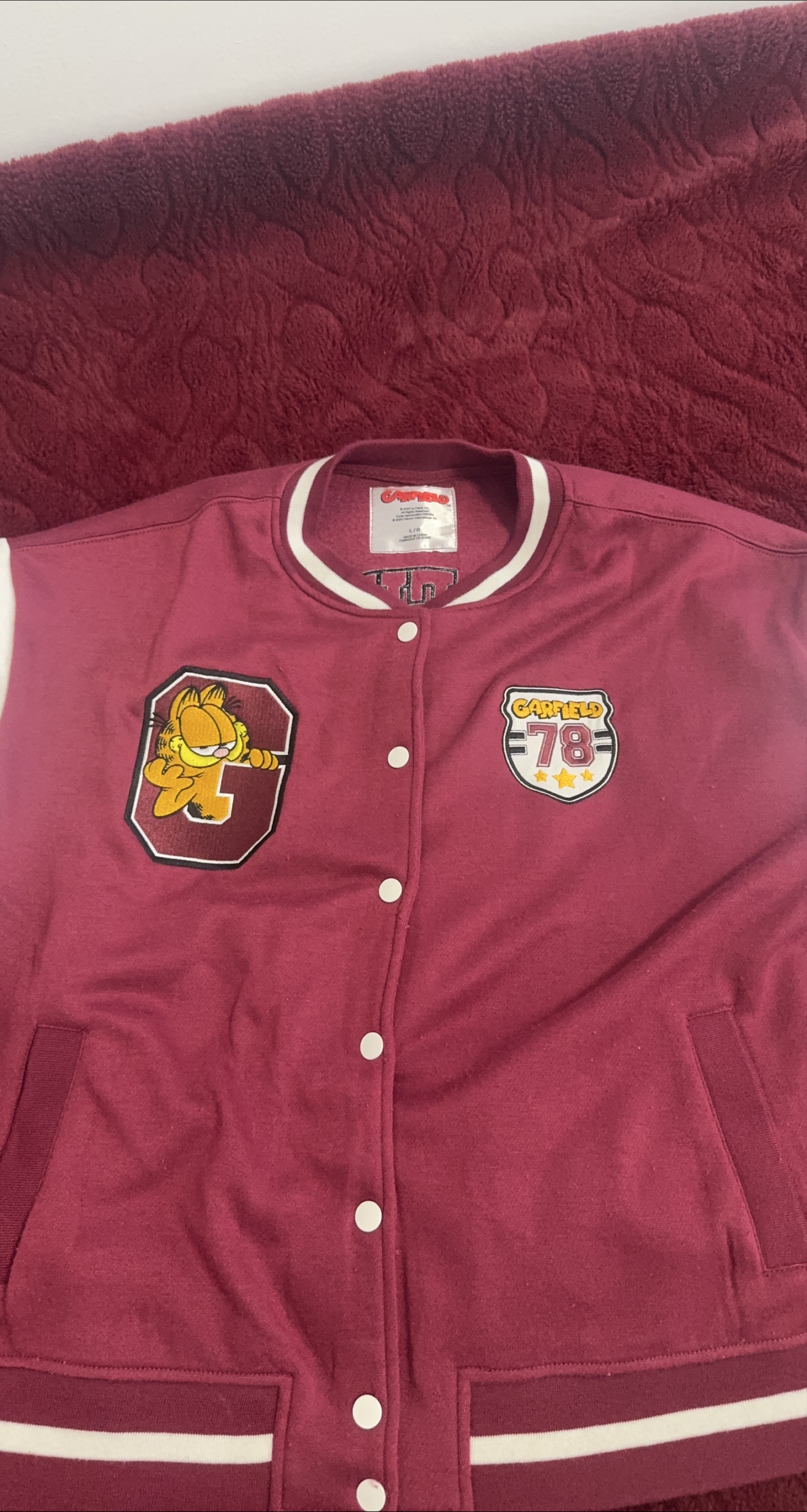 Garfield Varsity Jacket - Size L/G thumbnail