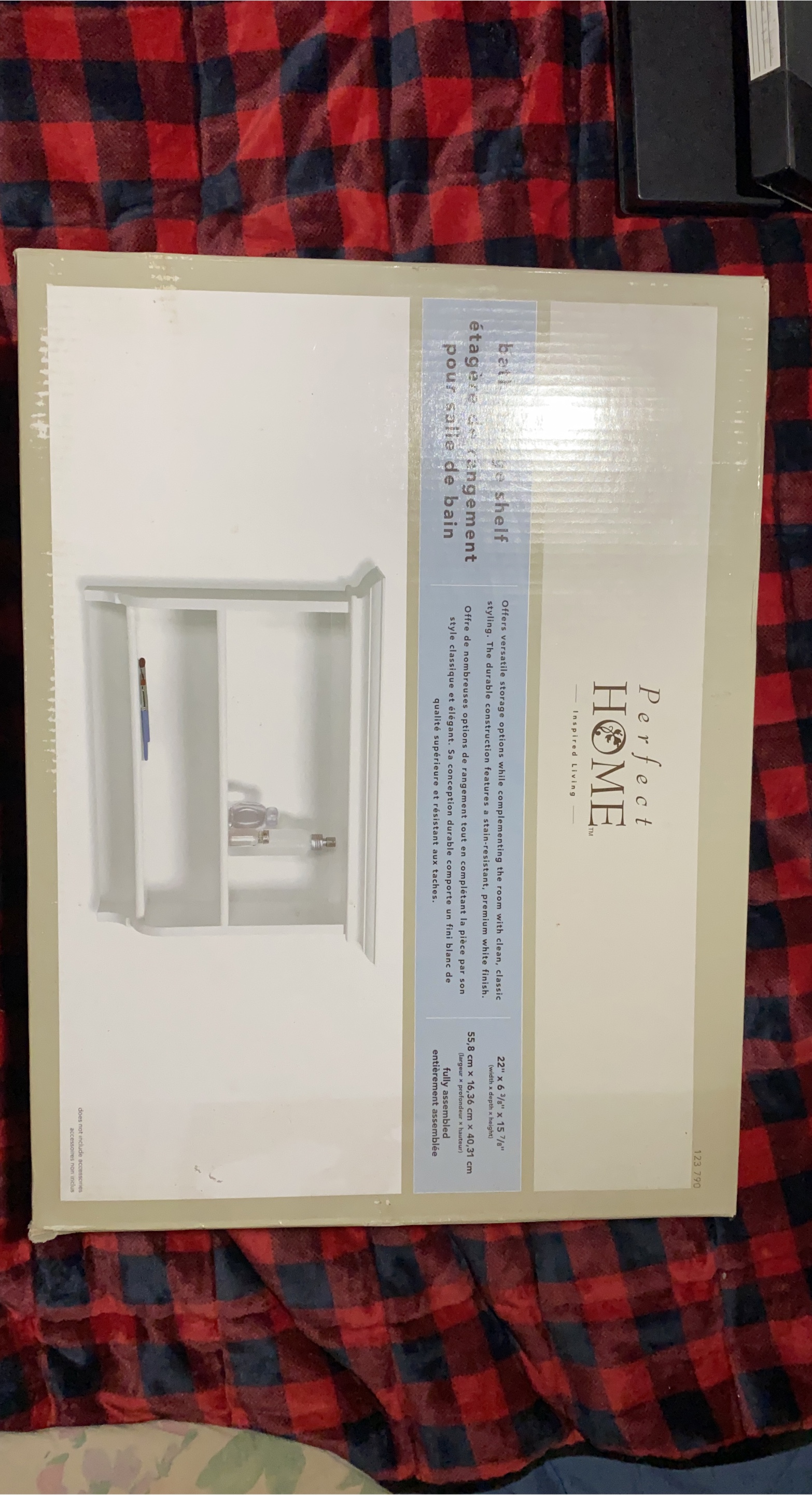 Perfect Home Bathroom Shelf - 22" x 6 3/8" x 15 7/8" thumbnail