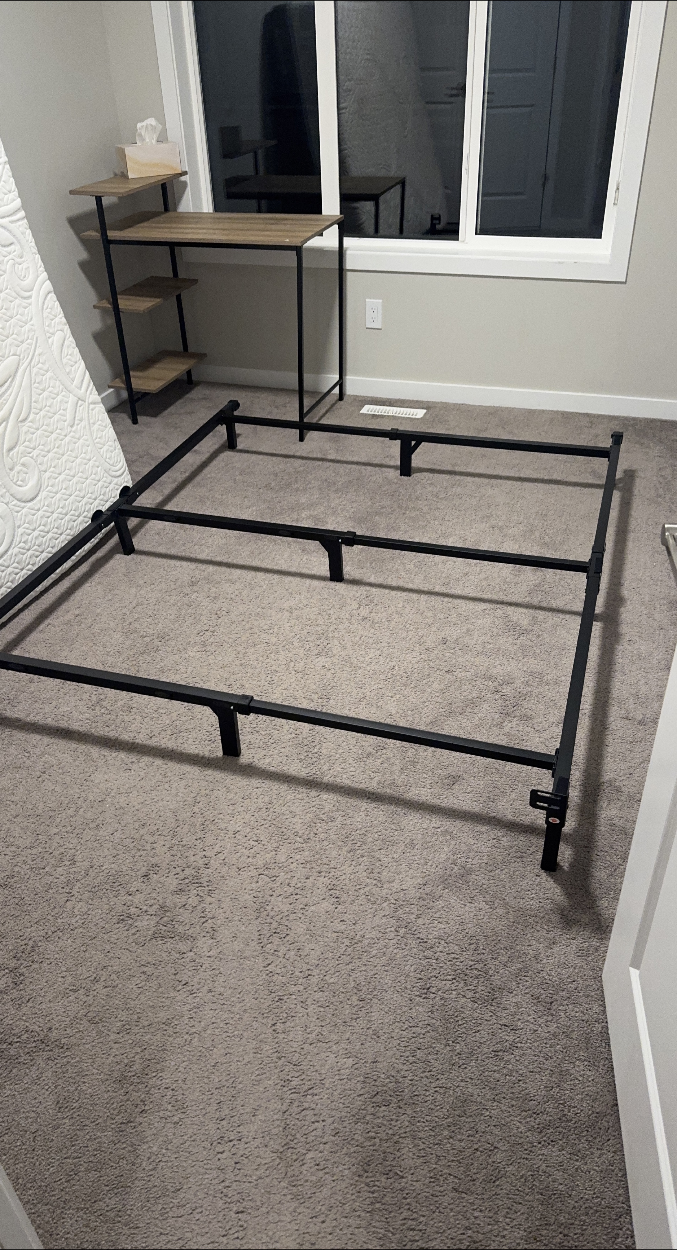 Adjustable Metal Bed Frame - Black thumbnail
