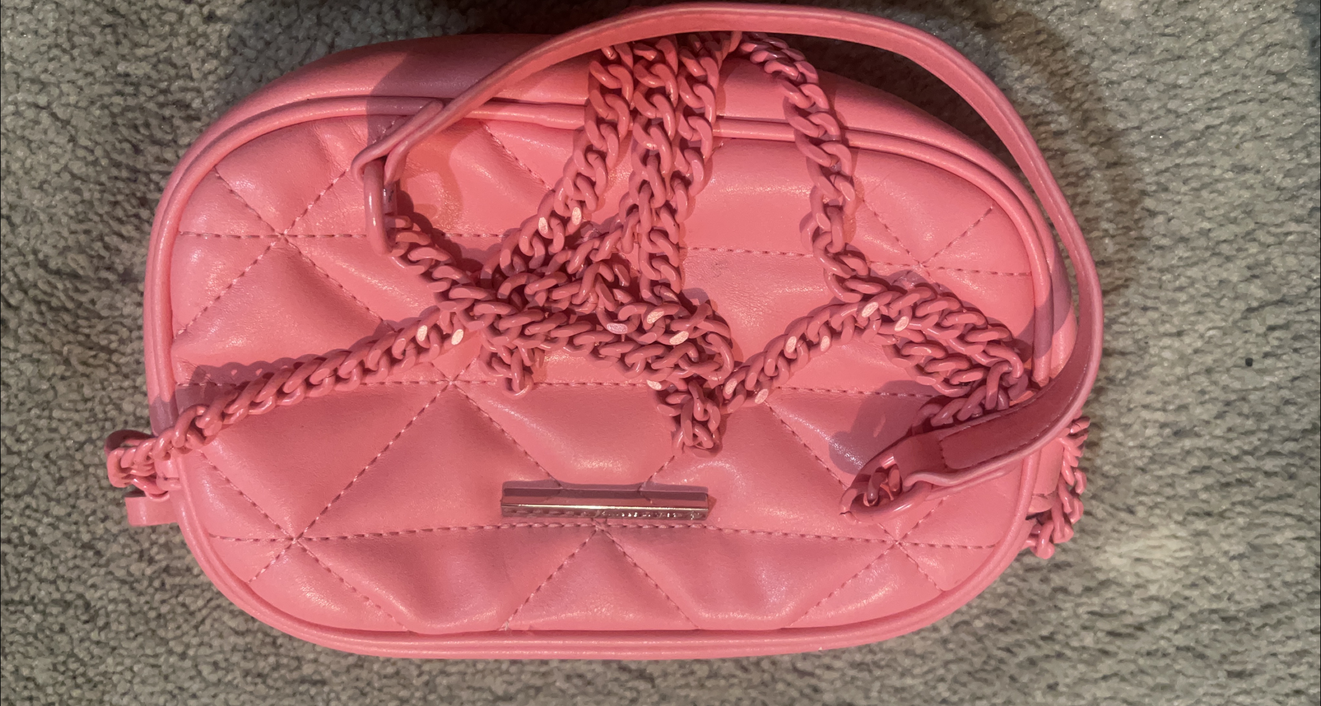 Rebecca Minkoff Pink Quilted Chain Bag thumbnail